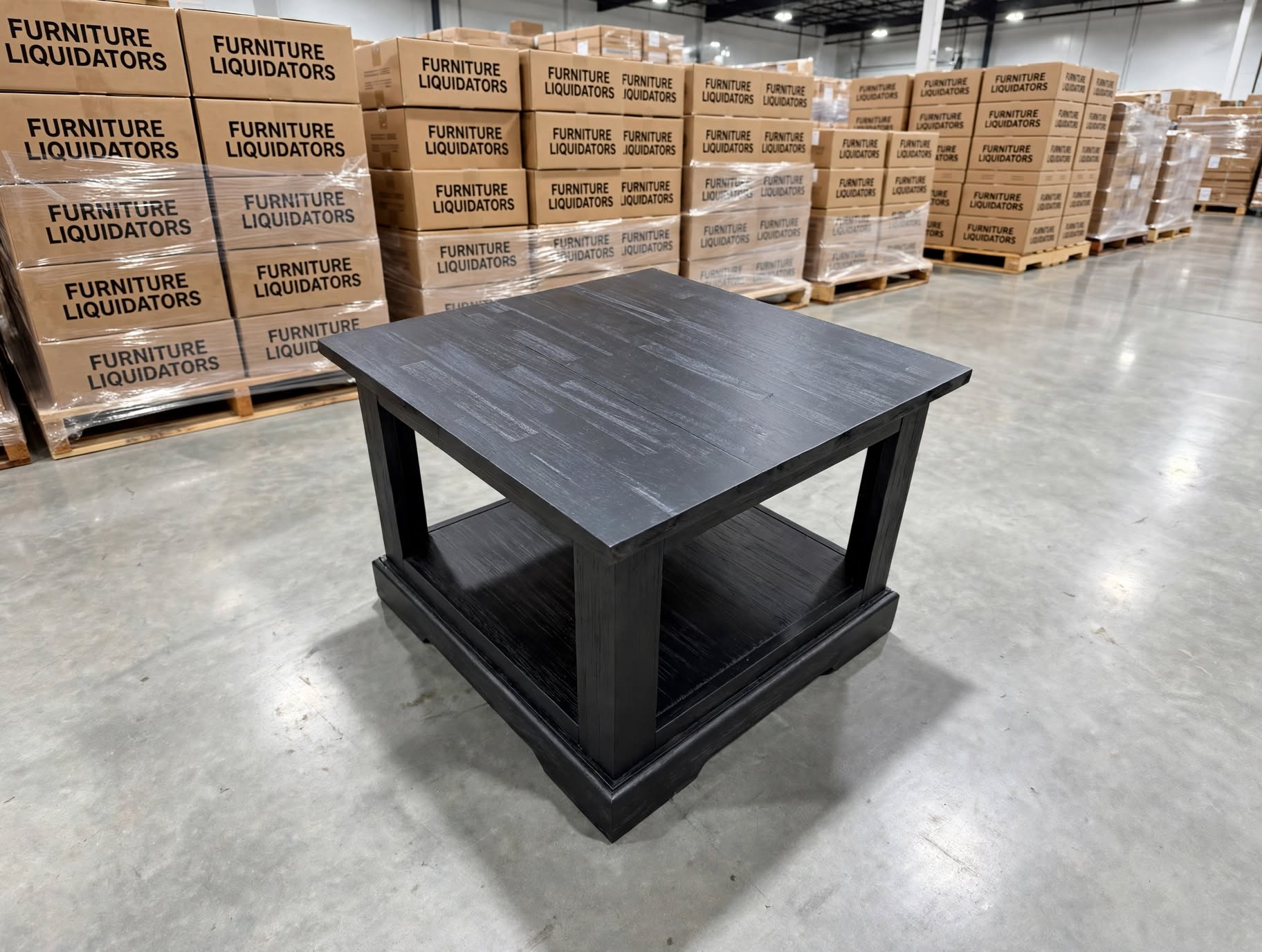 Dark Night Lamp Table Black