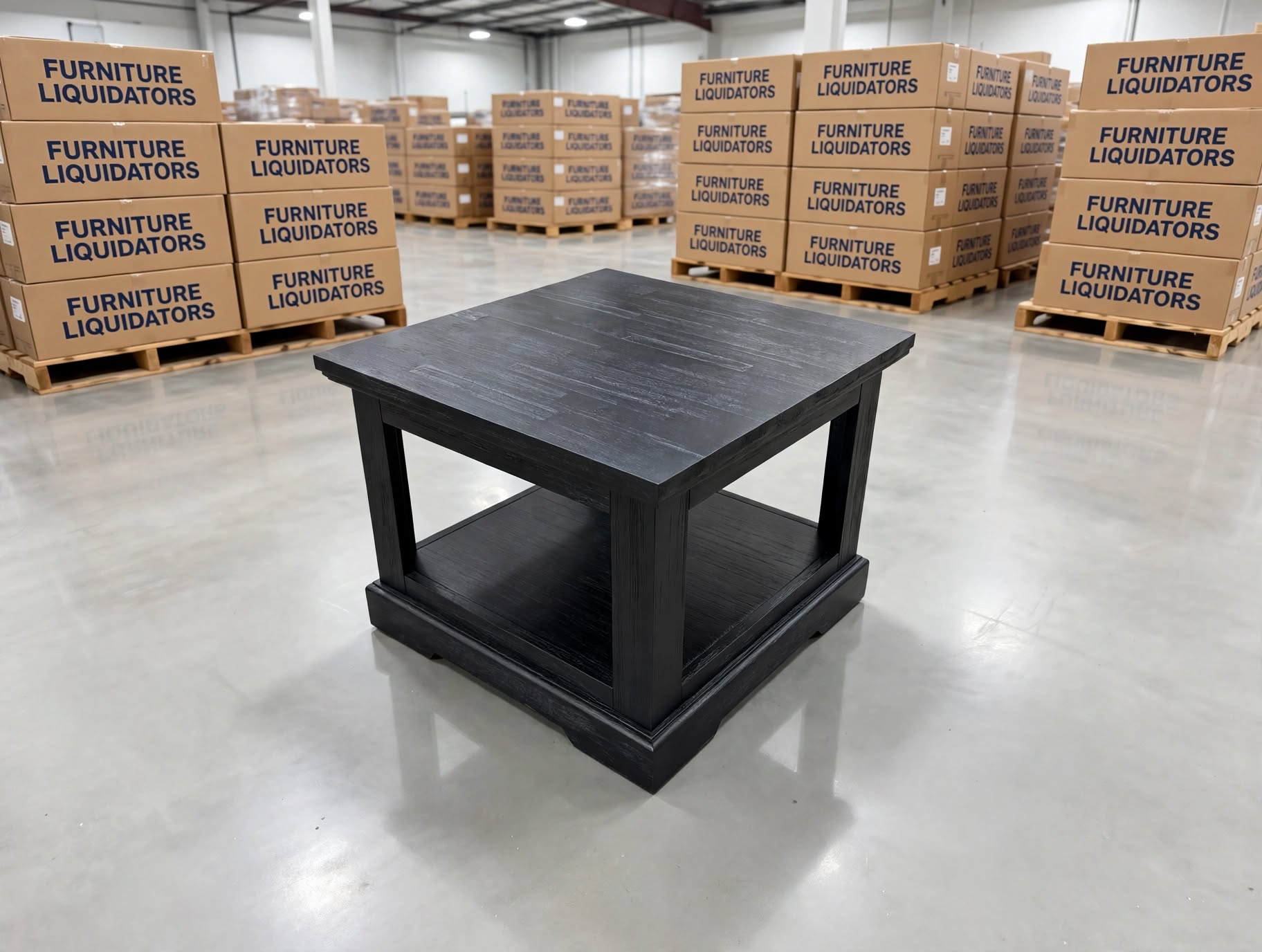 Dark Night Lamp Table Black