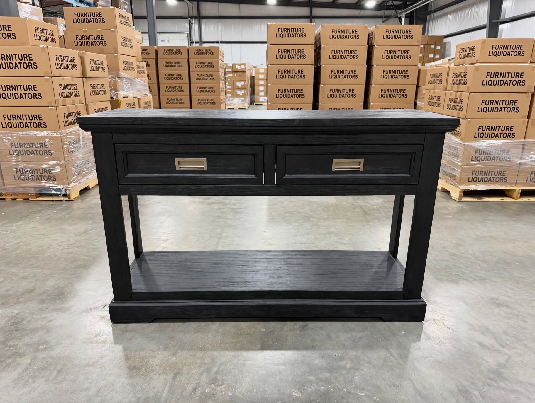 Dark Night Hall Table In Black
