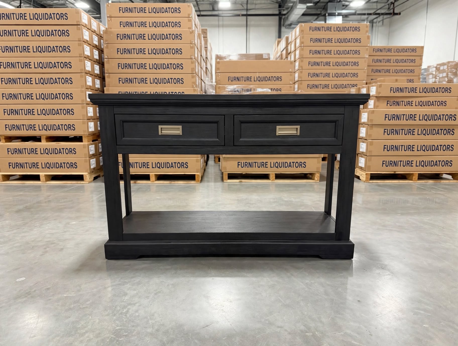 Dark Night Hall Table In Black