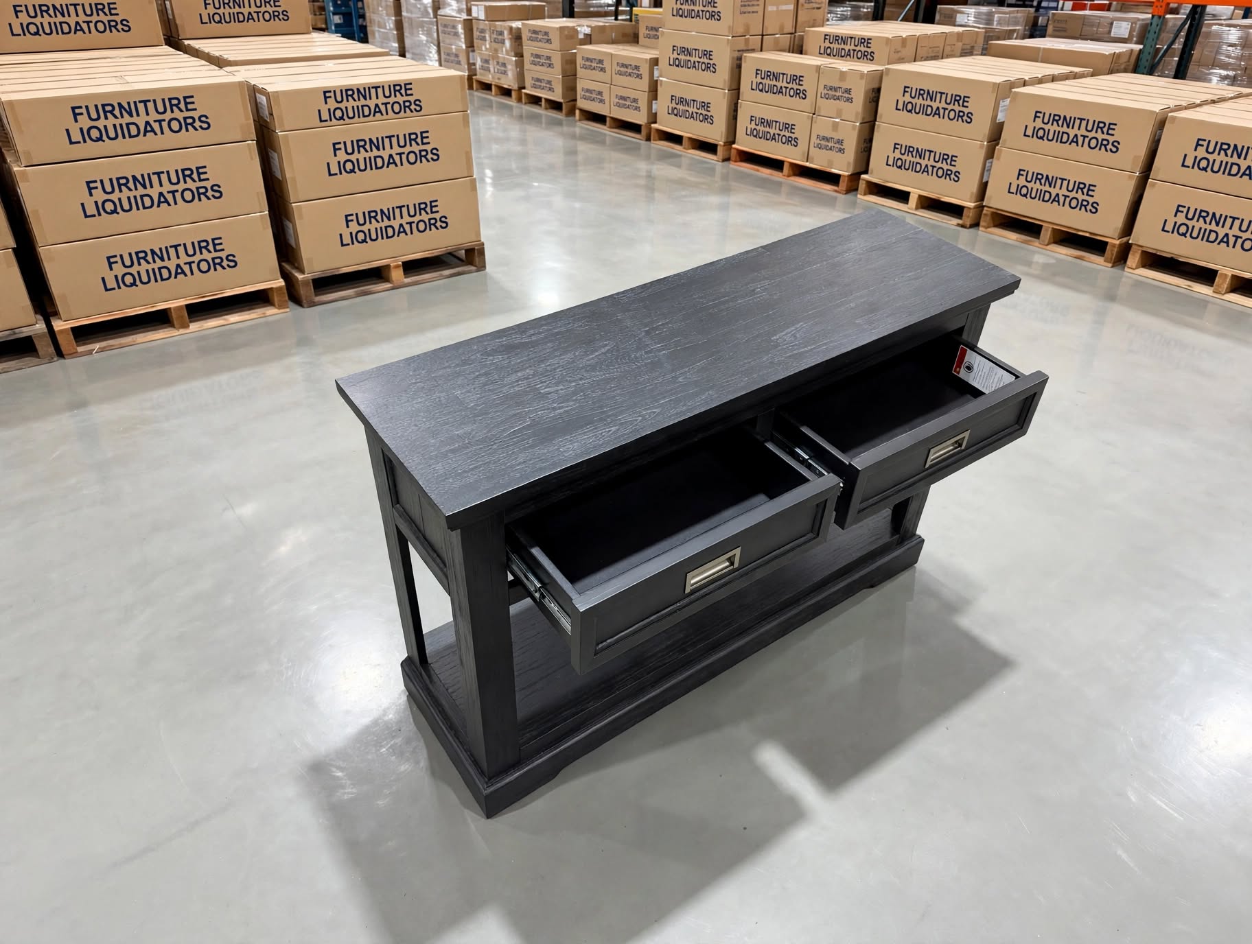 Dark Night Hall Table In Black