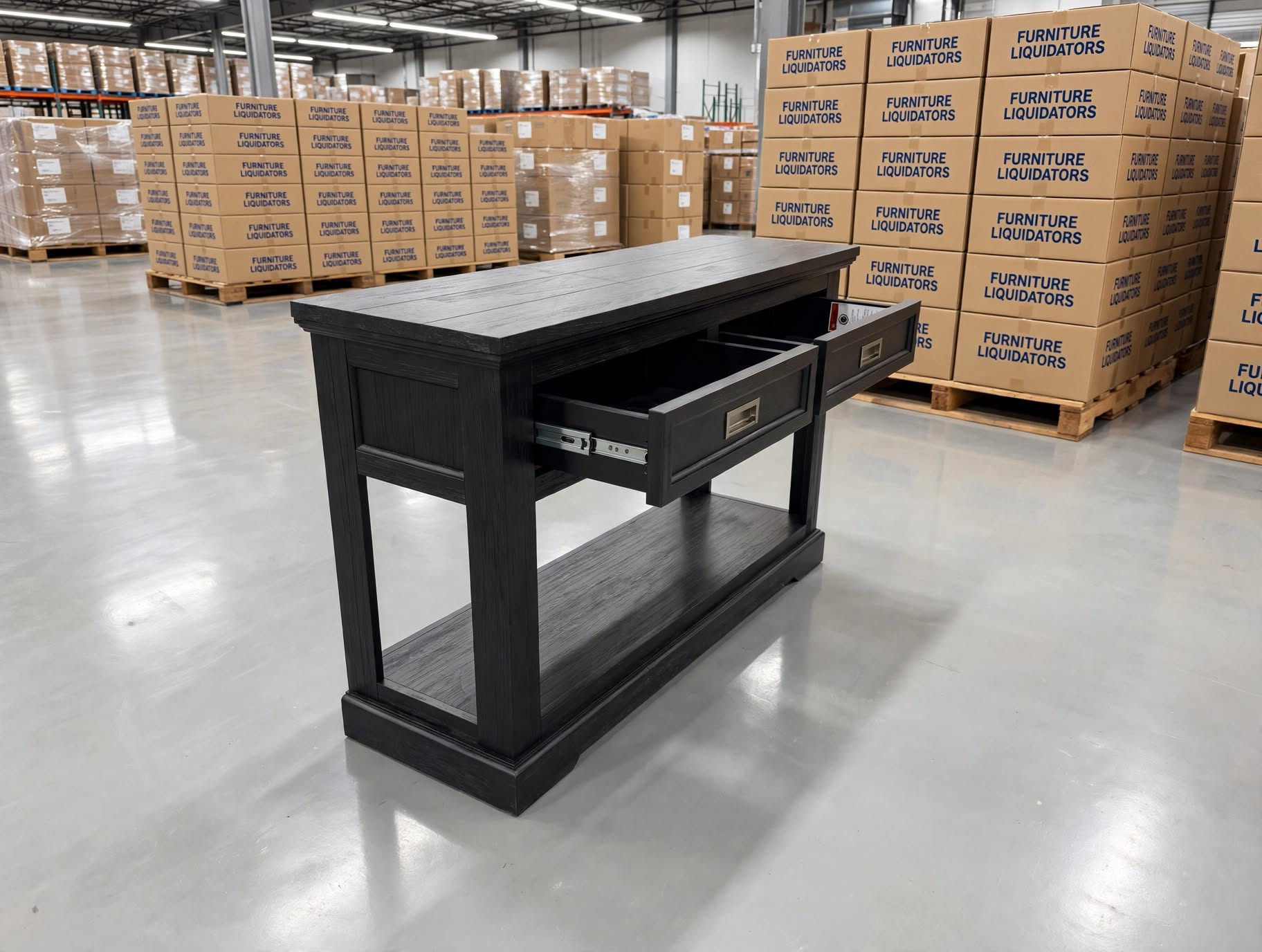 Dark Night Hall Table In Black