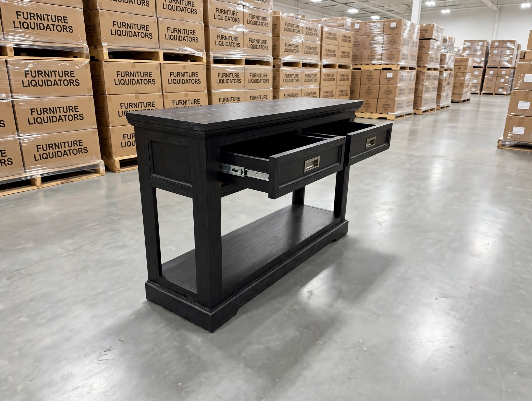 Dark Night Hall Table In Black