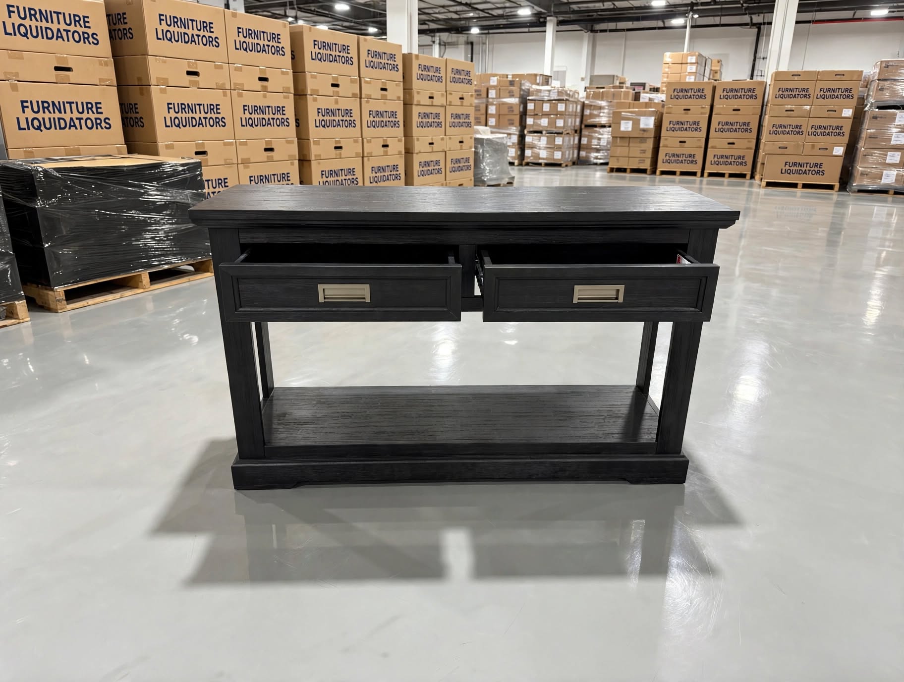 Dark Night Hall Table In Black