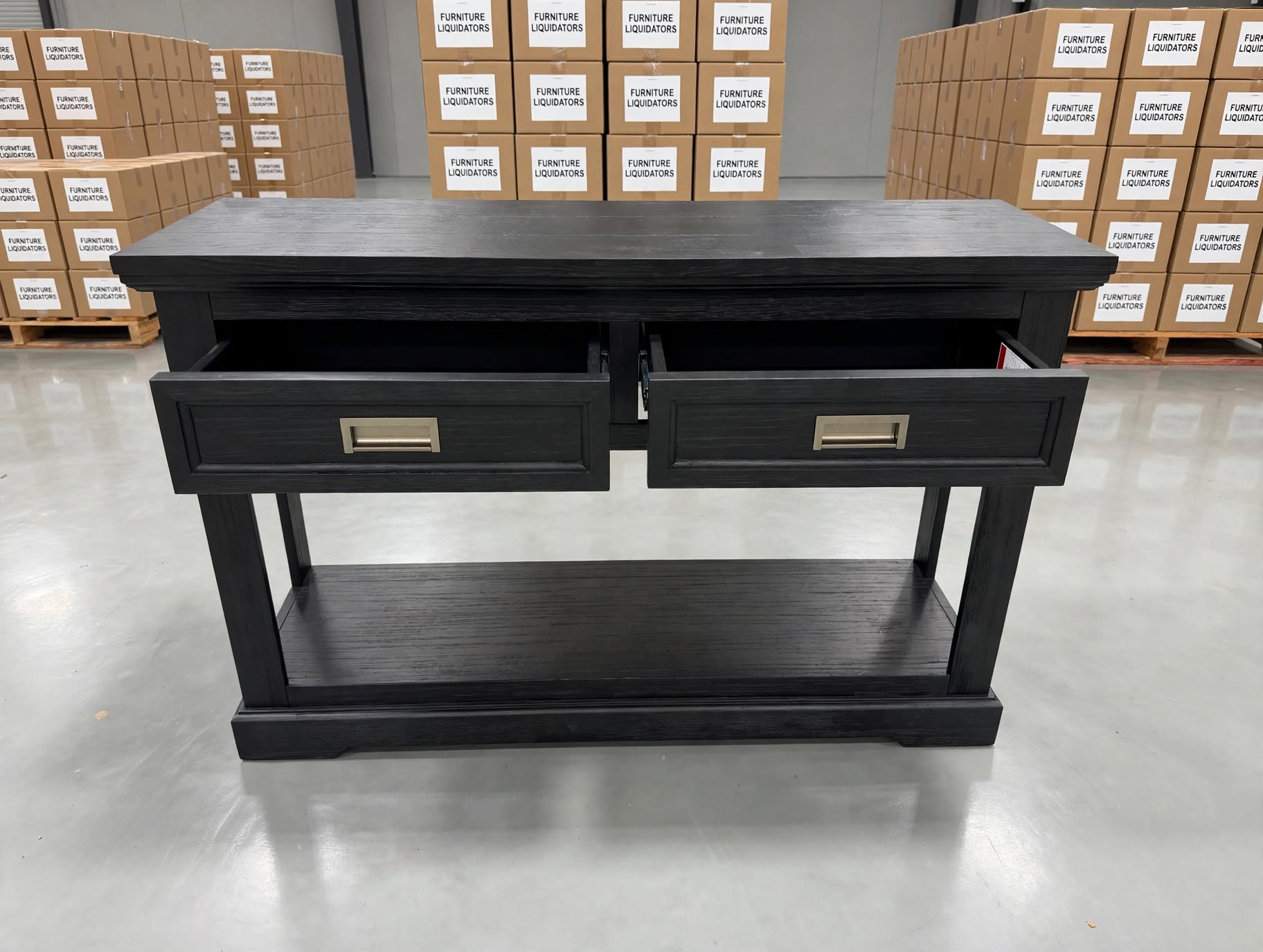 Dark Night Hall Table In Black