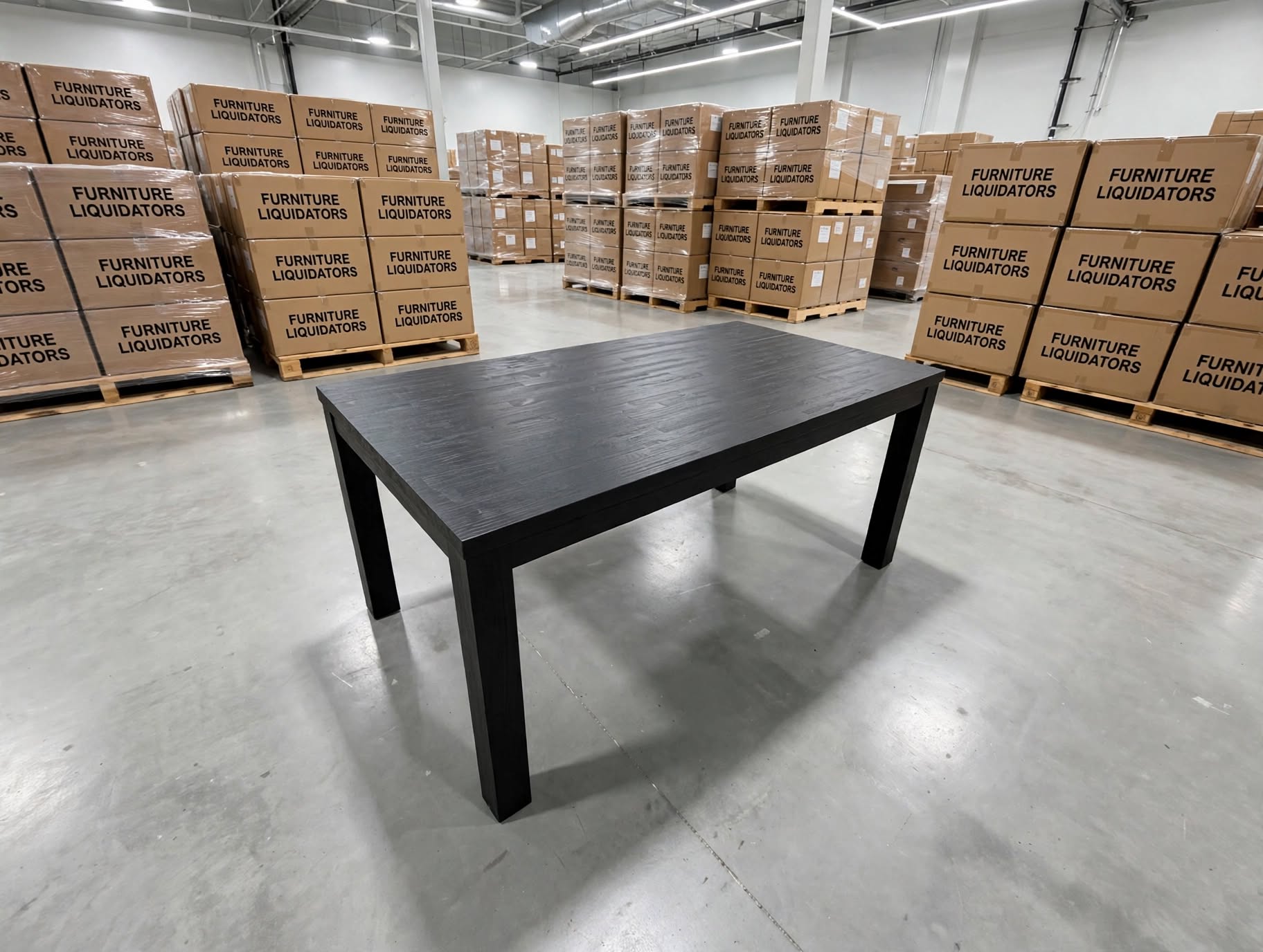 Dark Night 1900 Dining Table In Black