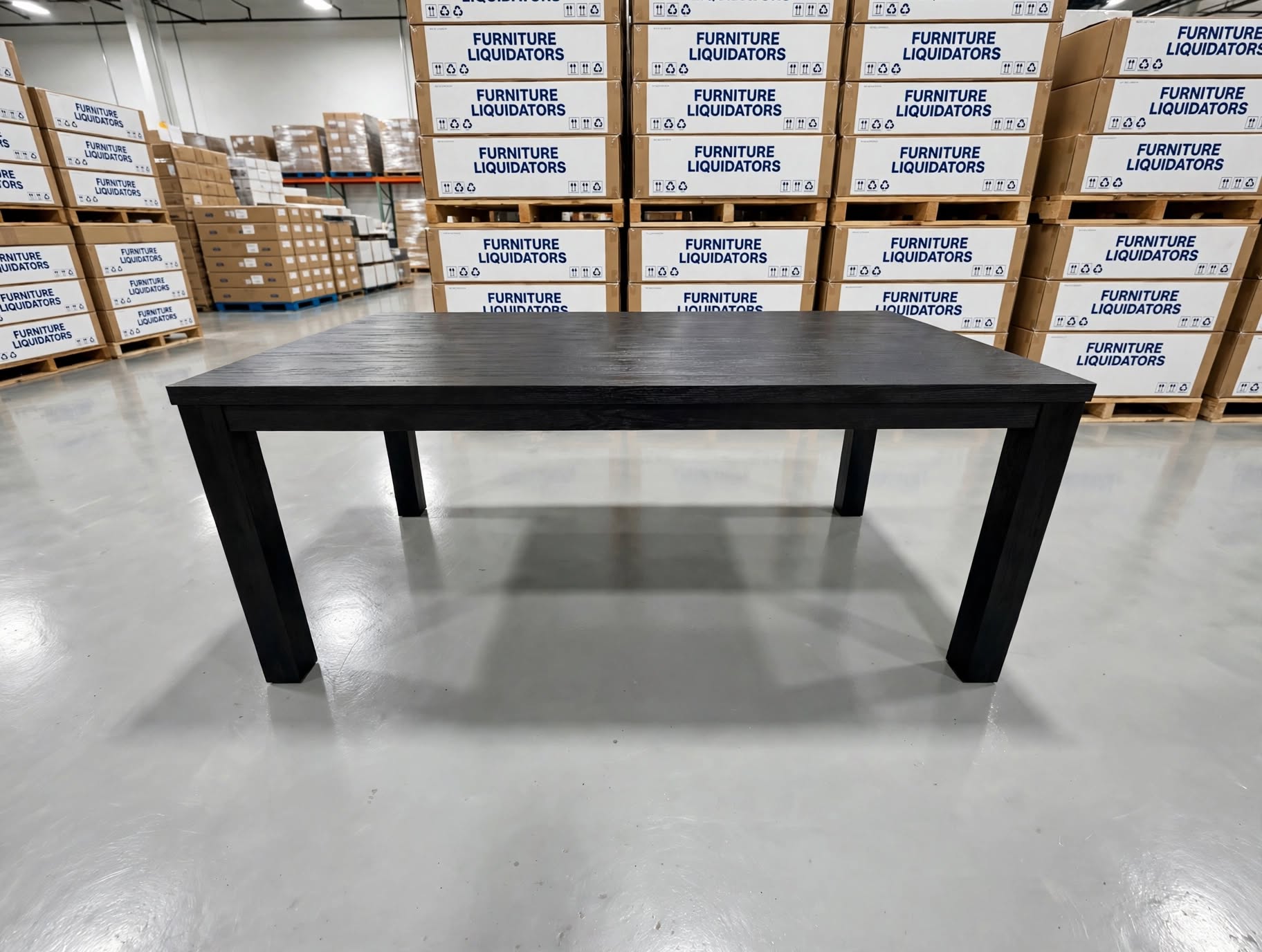 Dark Night 1900 Dining Table In Black