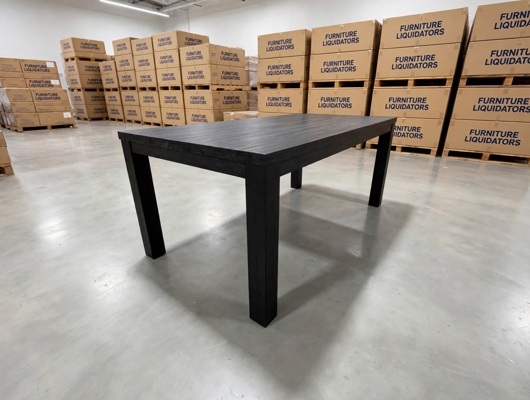 Dark Night 1900 Dining Table In Black