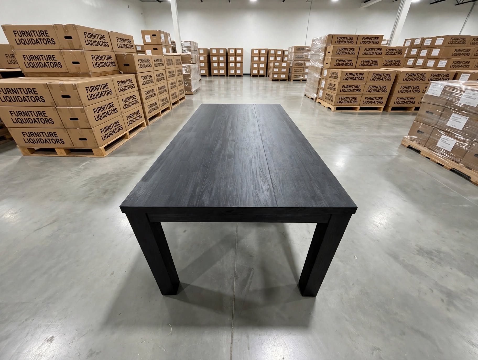 Dark Night 1900 Dining Table In Black
