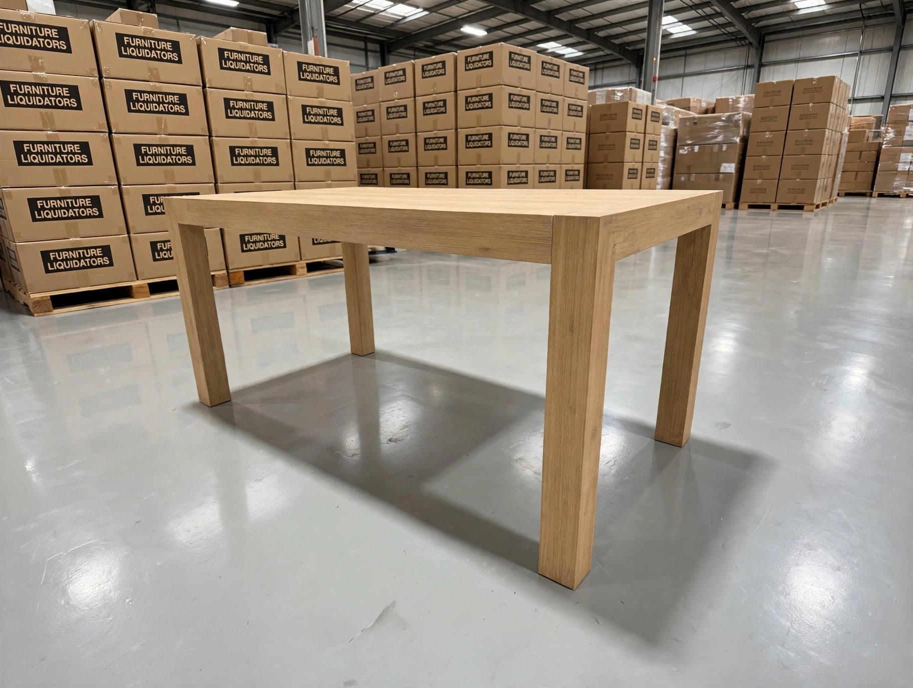 Beachport 1800 dining Table In Wire Brush Finish