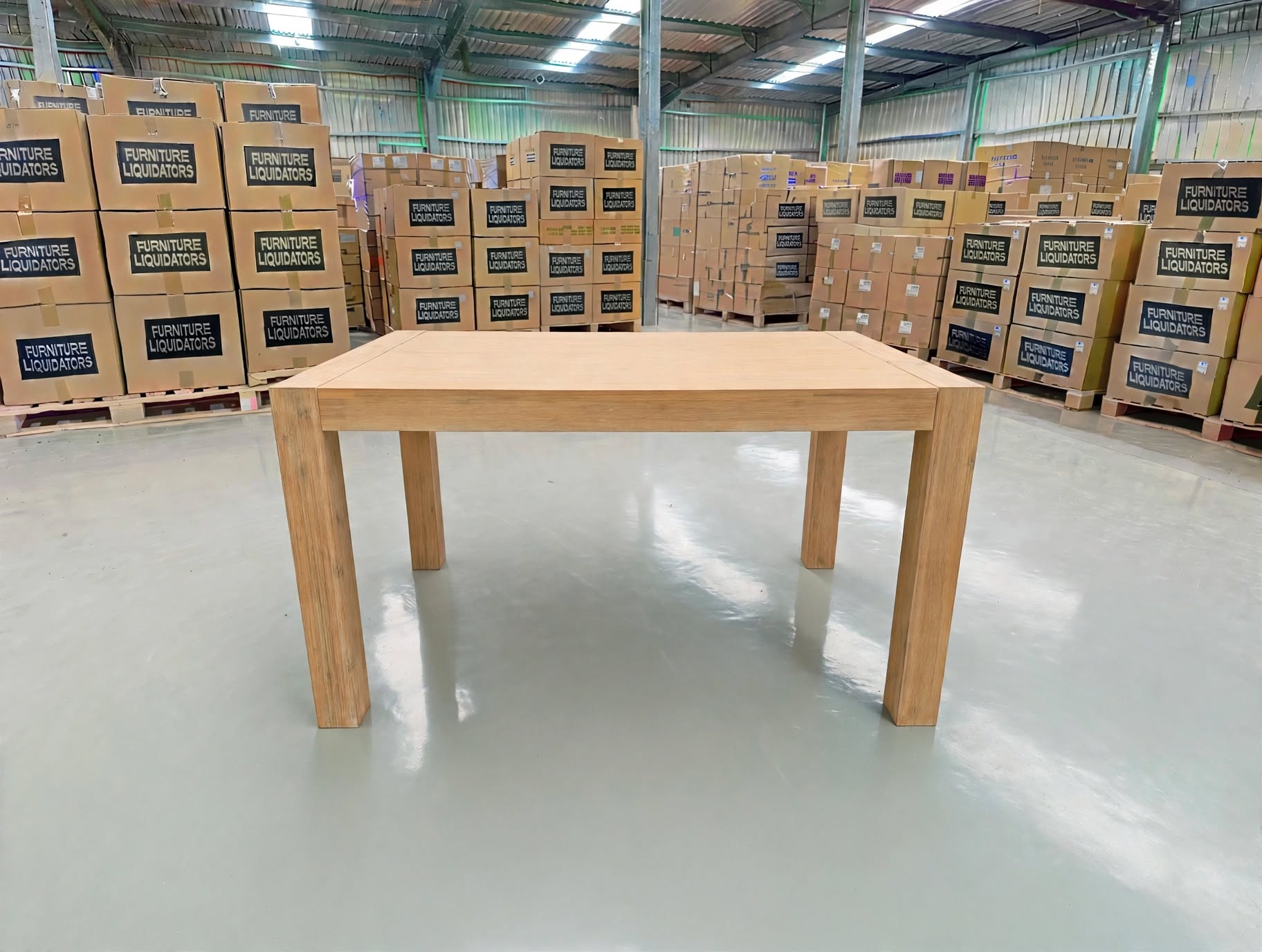 Beachport 1200 Dining Table In Wire Brush Finish