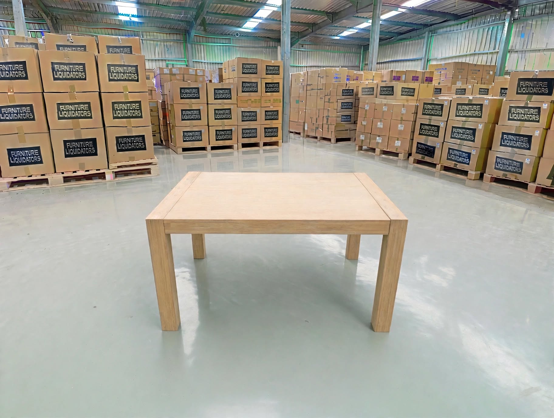Beachport 1200 Dining Table In Wire Brush Finish