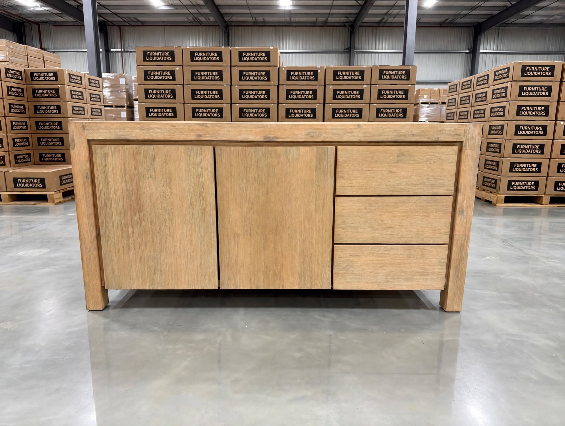 Beachport Buffet In Wire Brush Finish