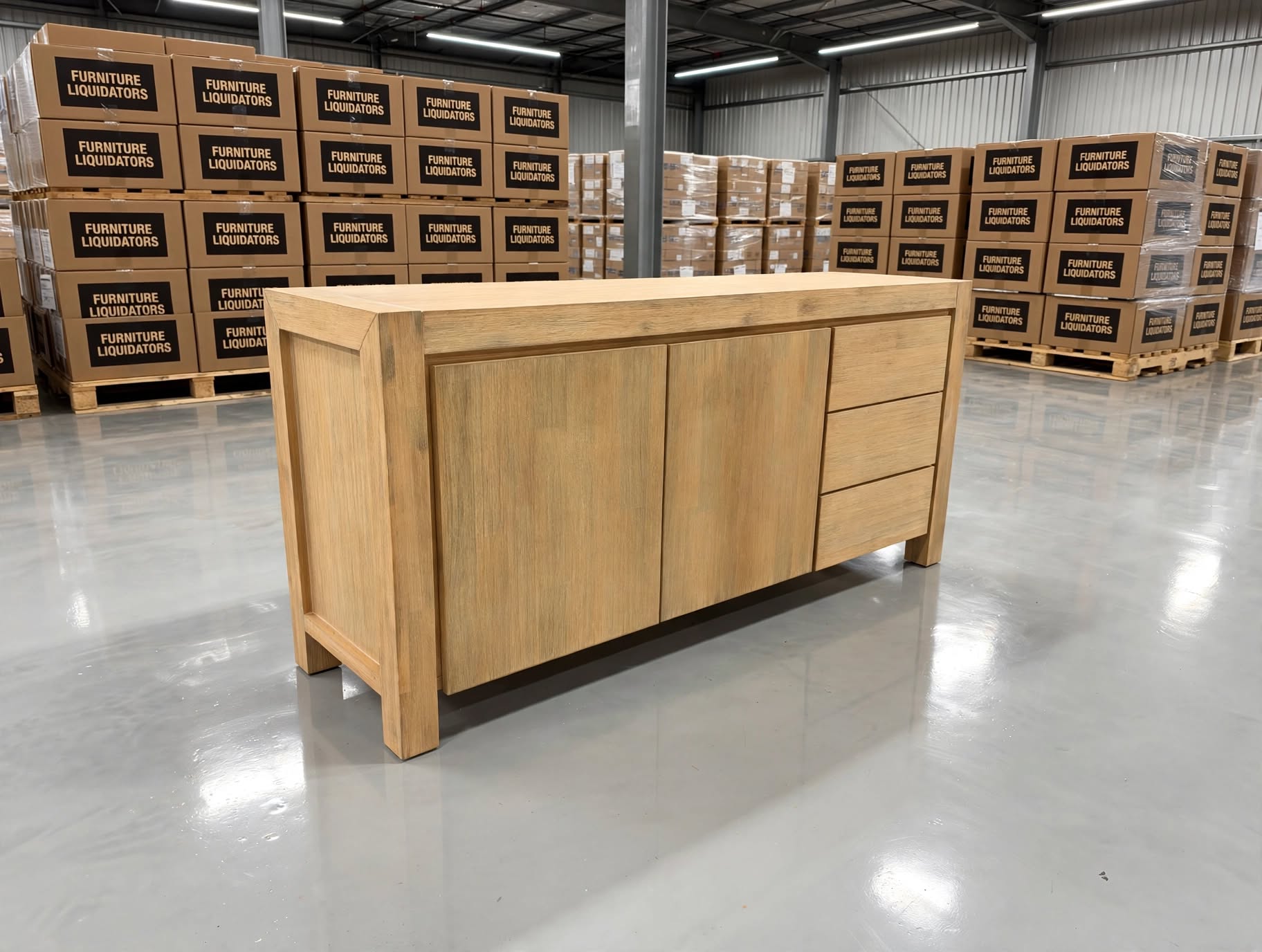 Beachport Buffet In Wire Brush Finish