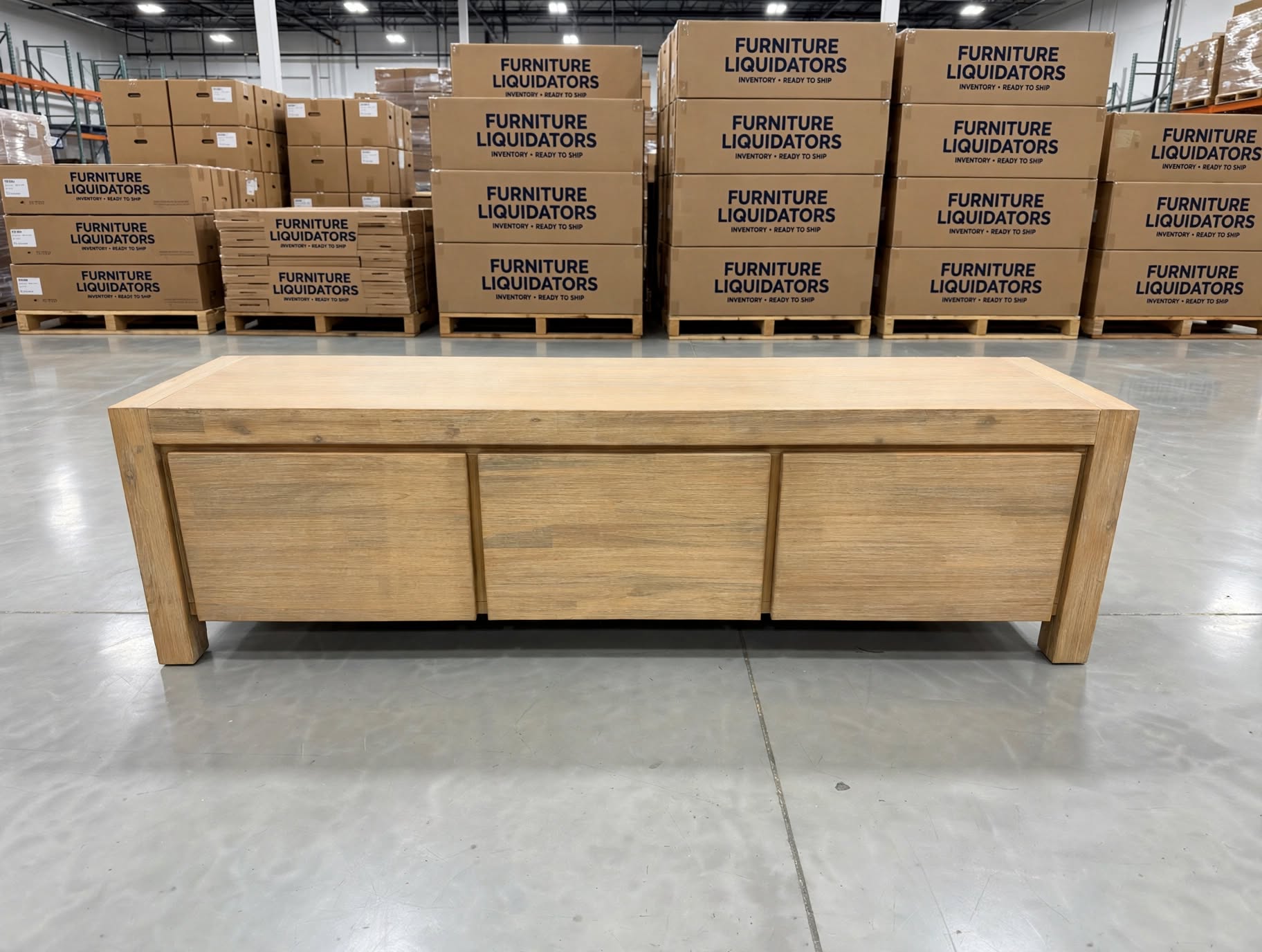 Beachport TV Unit In Wire Brush Finish
