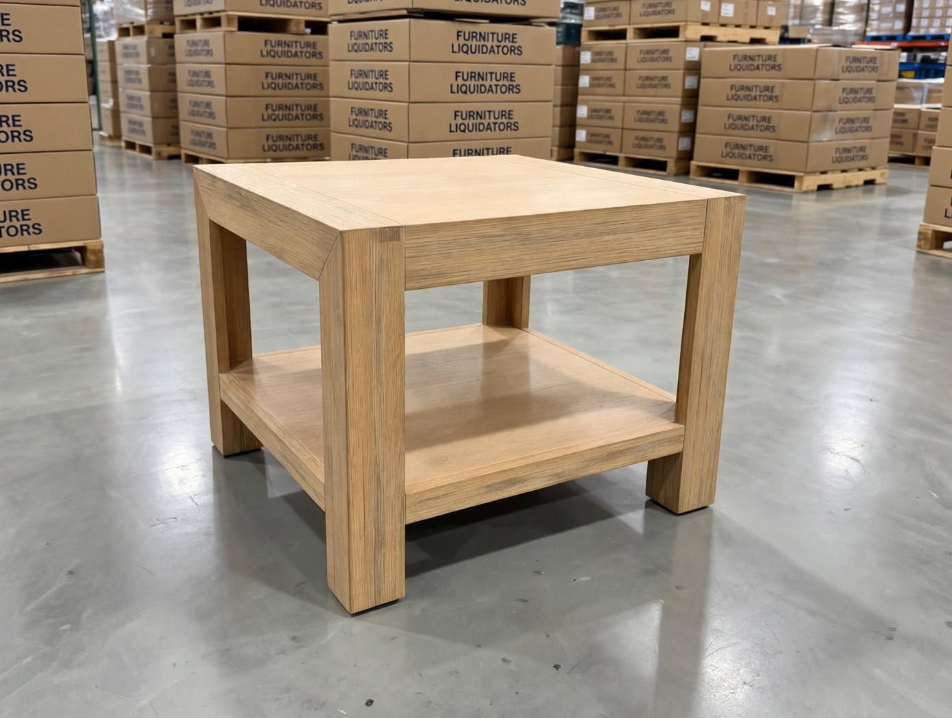 Beachport Lamp Table In Wire Brush