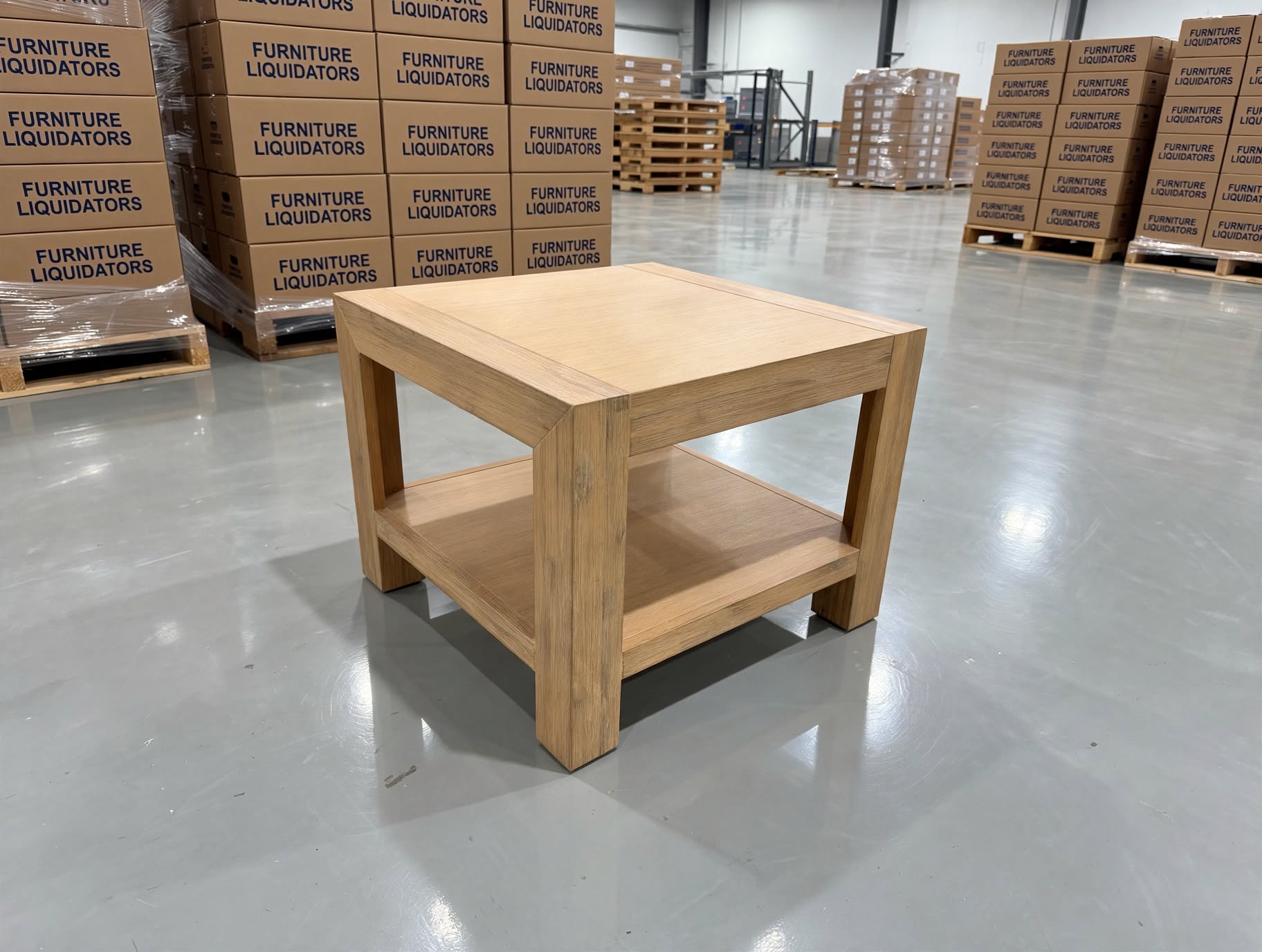 Beachport Lamp Table In Wire Brush