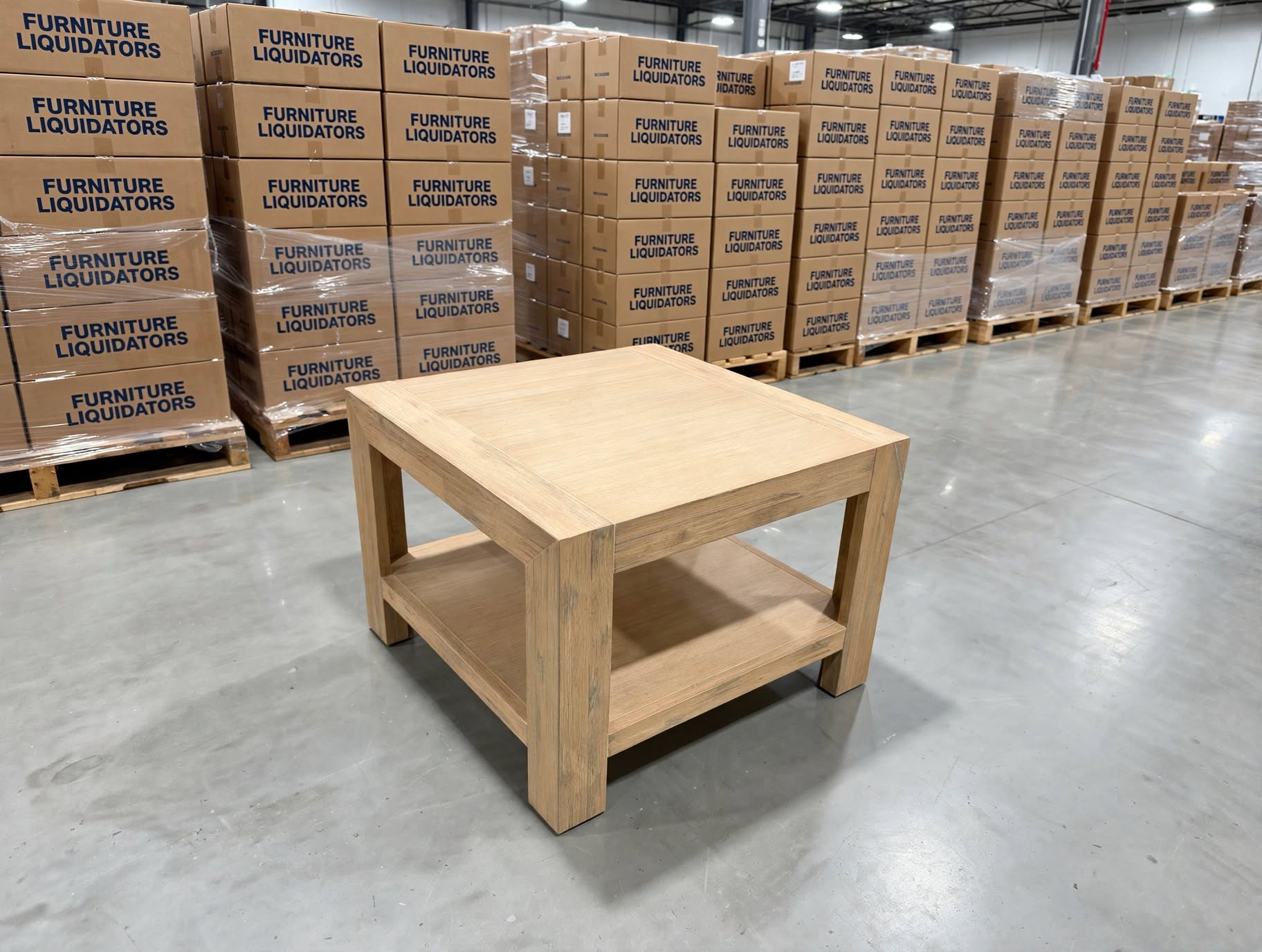 Beachport Lamp Table In Wire Brush