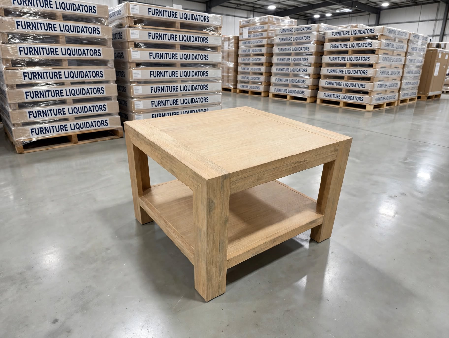 Beachport Lamp Table In Wire Brush