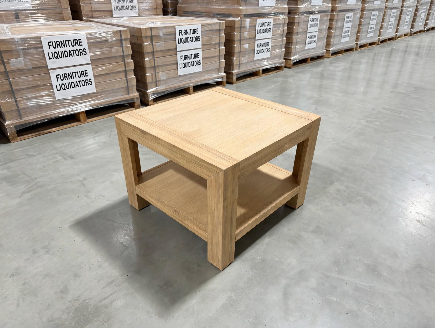 Beachport Lamp Table In Wire Brush