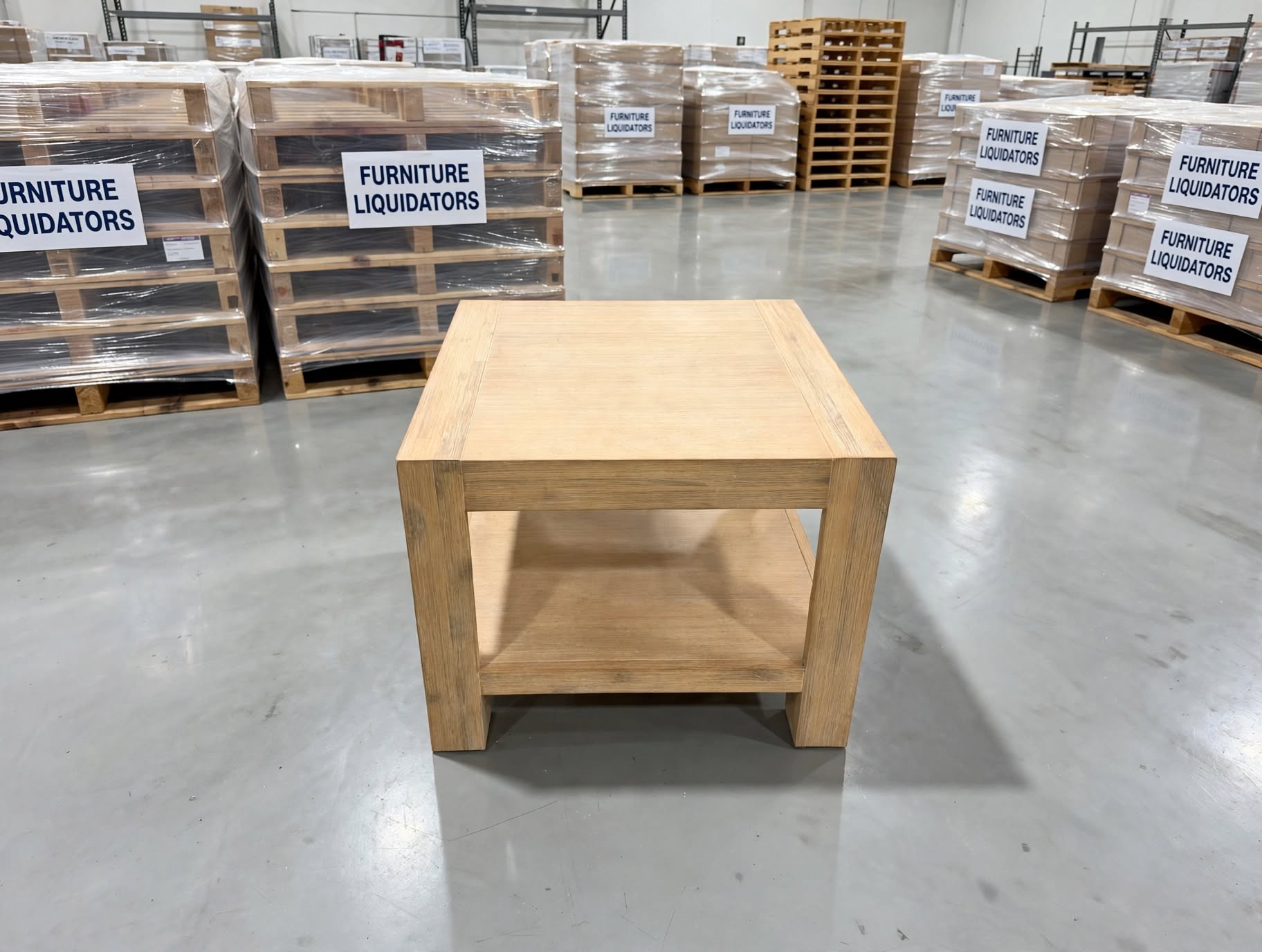 Beachport Lamp Table In Wire Brush