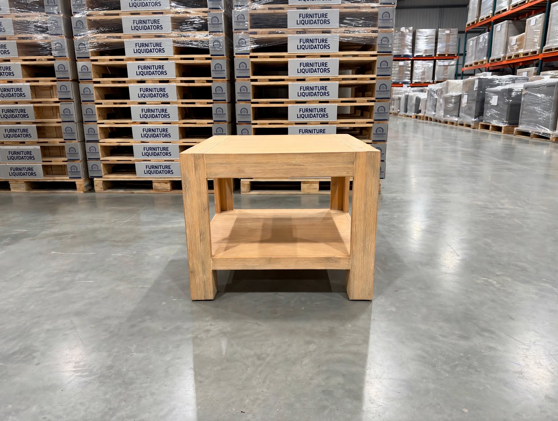 Beachport Lamp Table In Wire Brush
