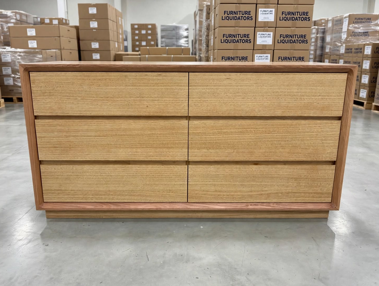 Nashville 6 Drawer Dresser In Tassie Oak