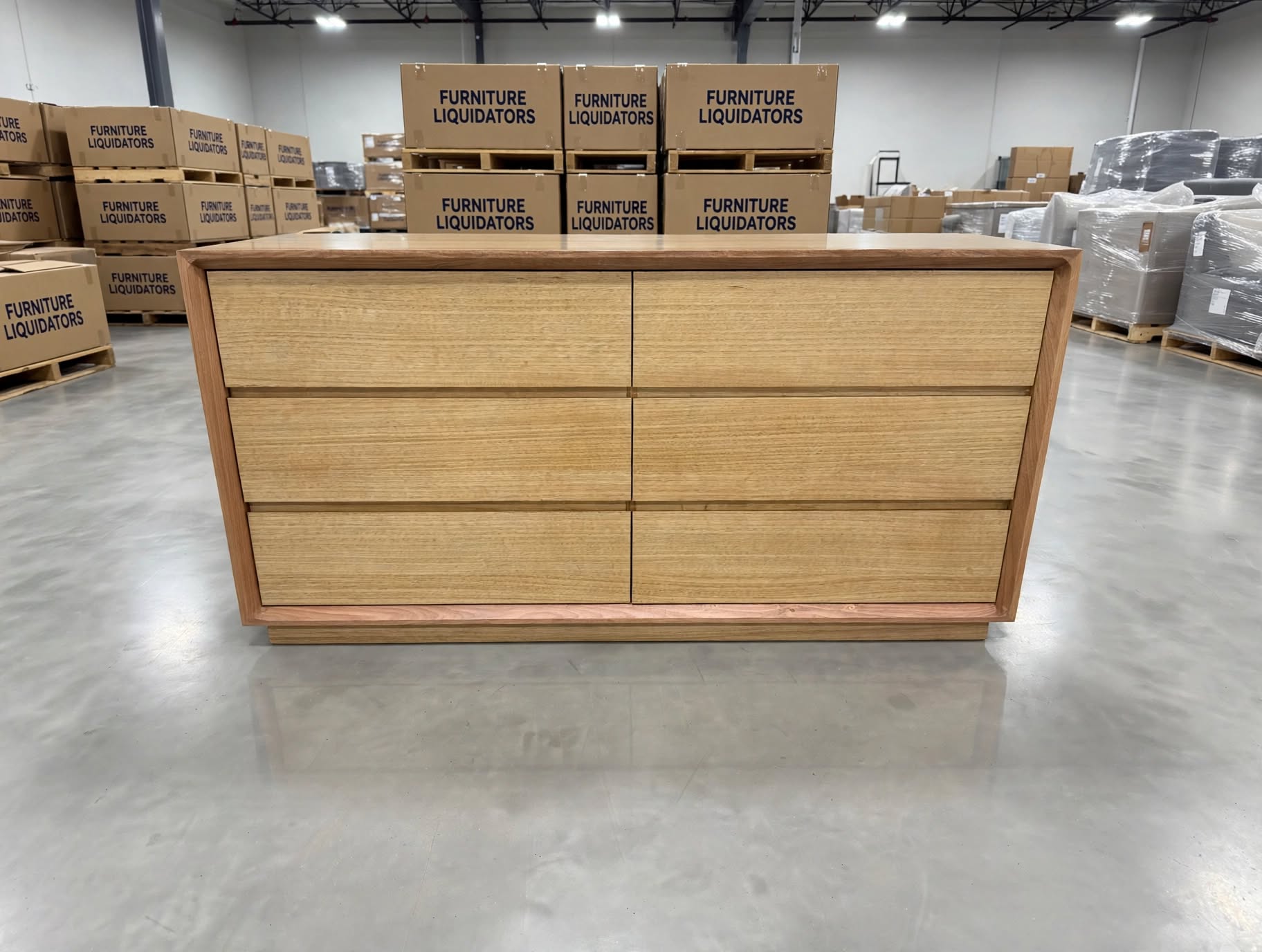 Nashville 6 Drawer Dresser In Tassie Oak