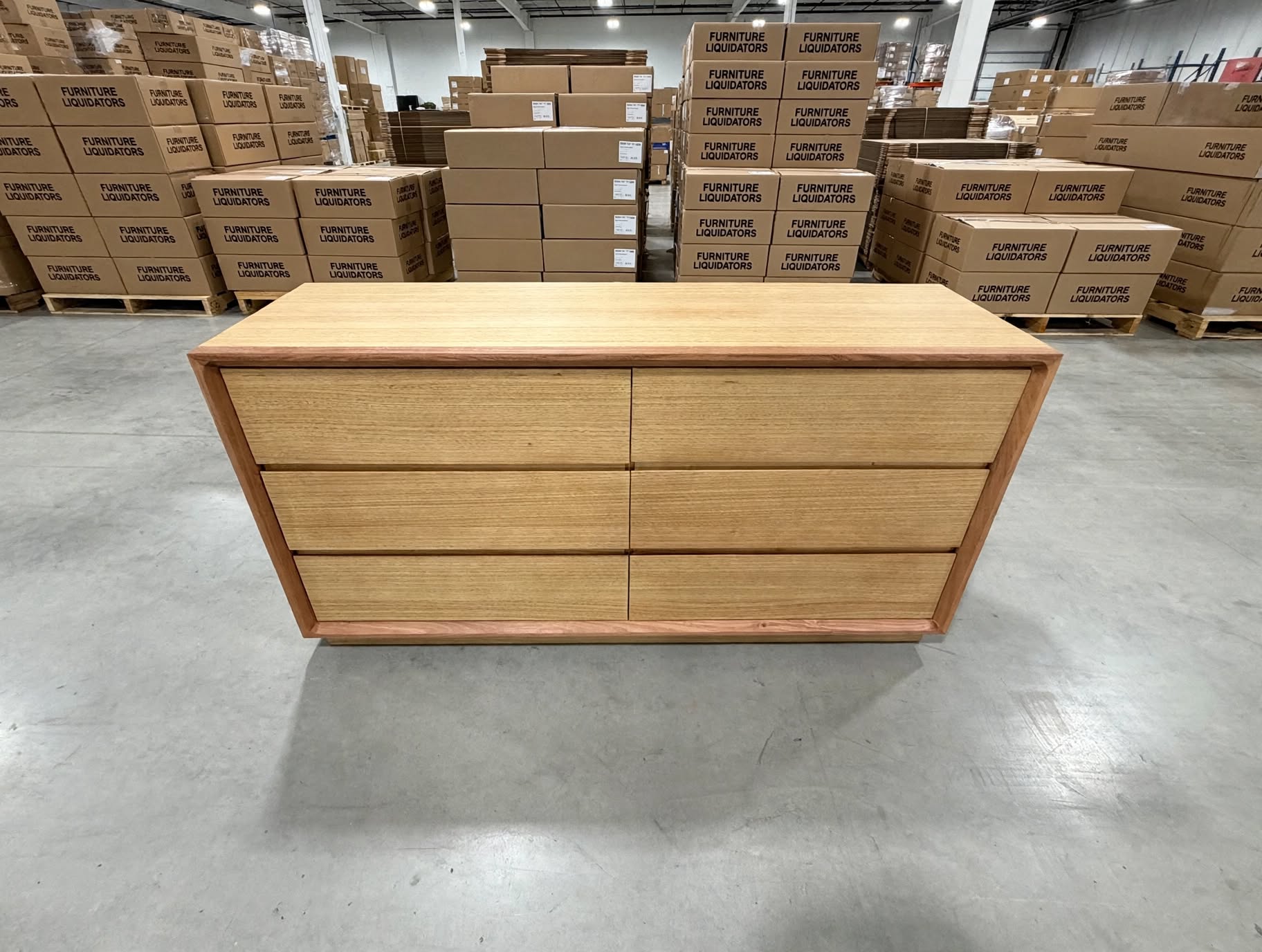 Nashville 6 Drawer Dresser In Tassie Oak