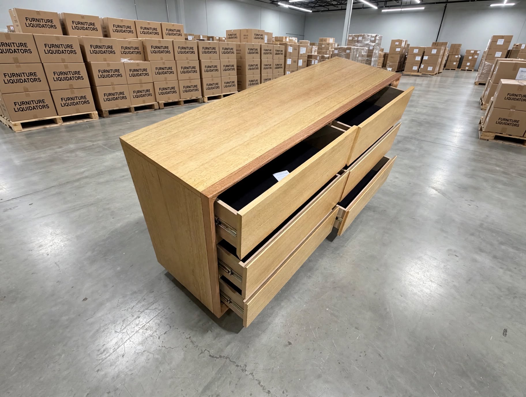 Nashville 6 Drawer Dresser In Tassie Oak