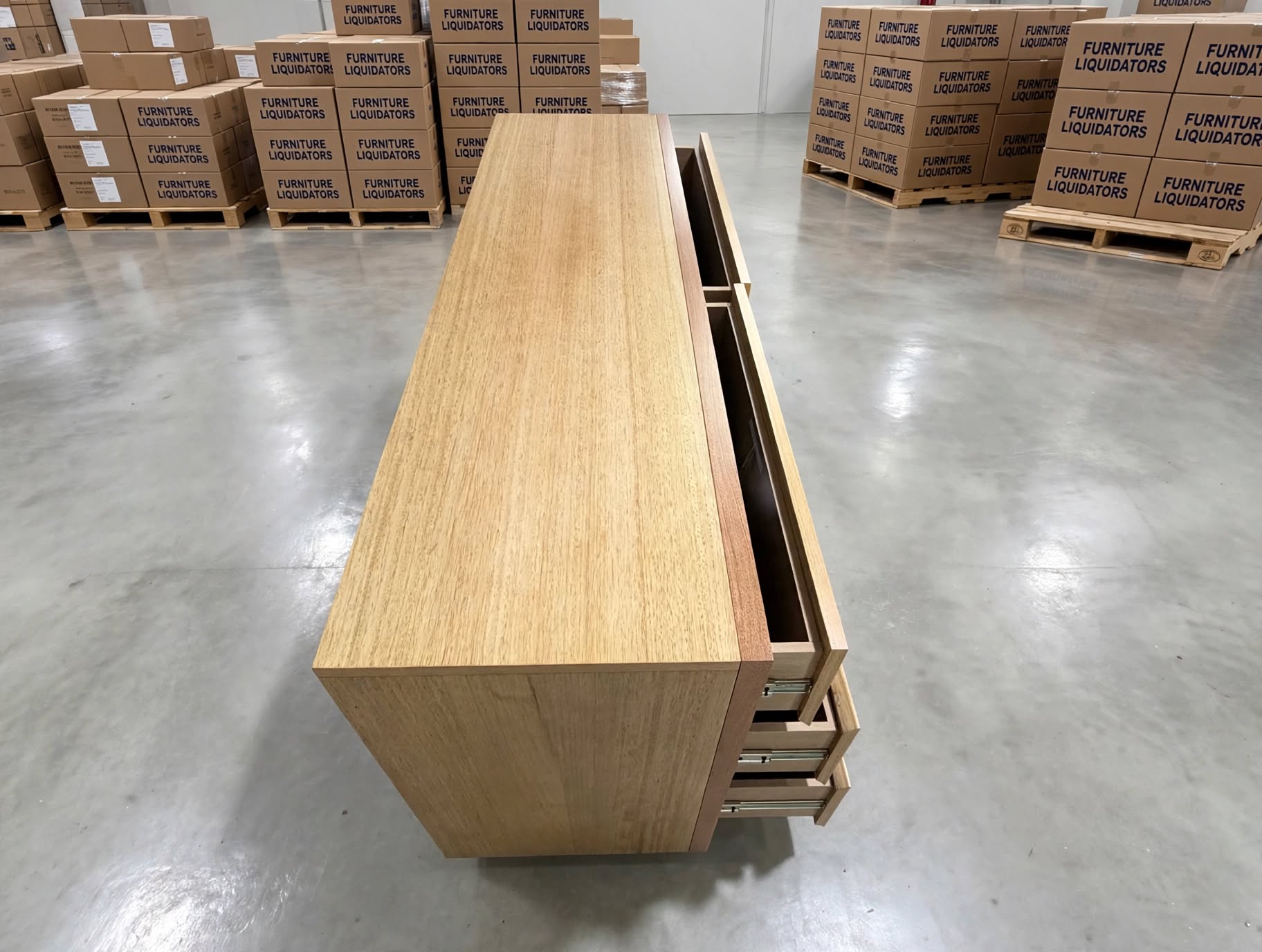Nashville 6 Drawer Dresser In Tassie Oak