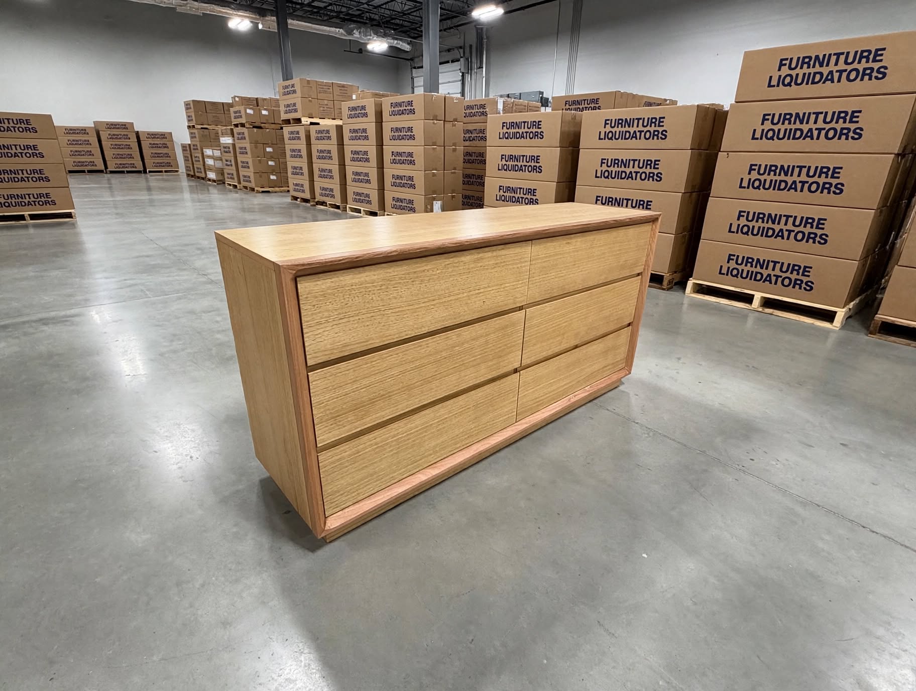 Nashville 6 Drawer Dresser In Tassie Oak