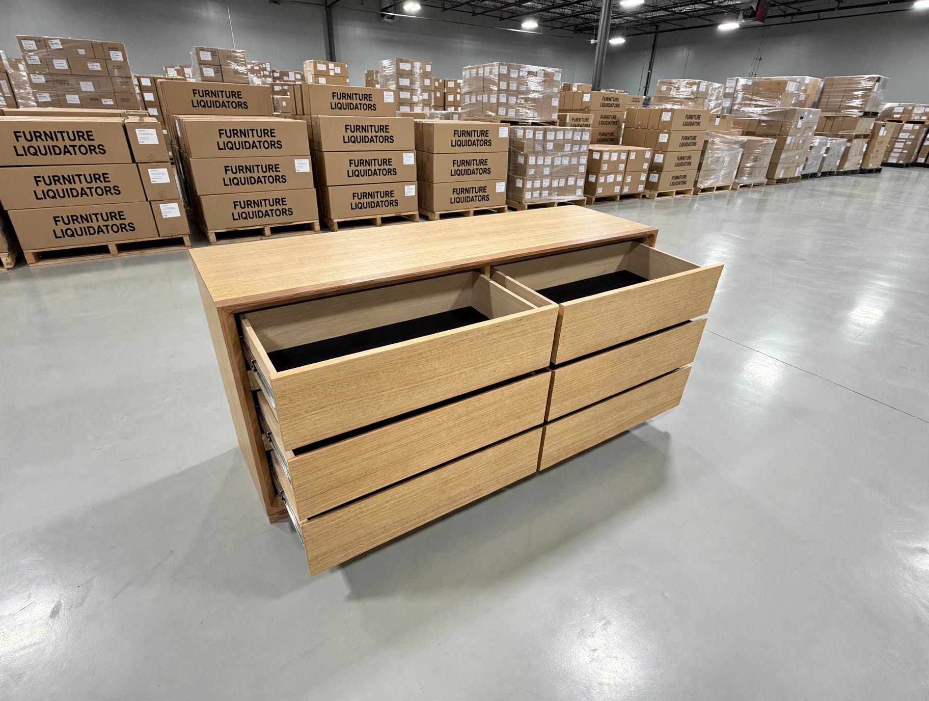 Nashville 6 Drawer Dresser In Tassie Oak