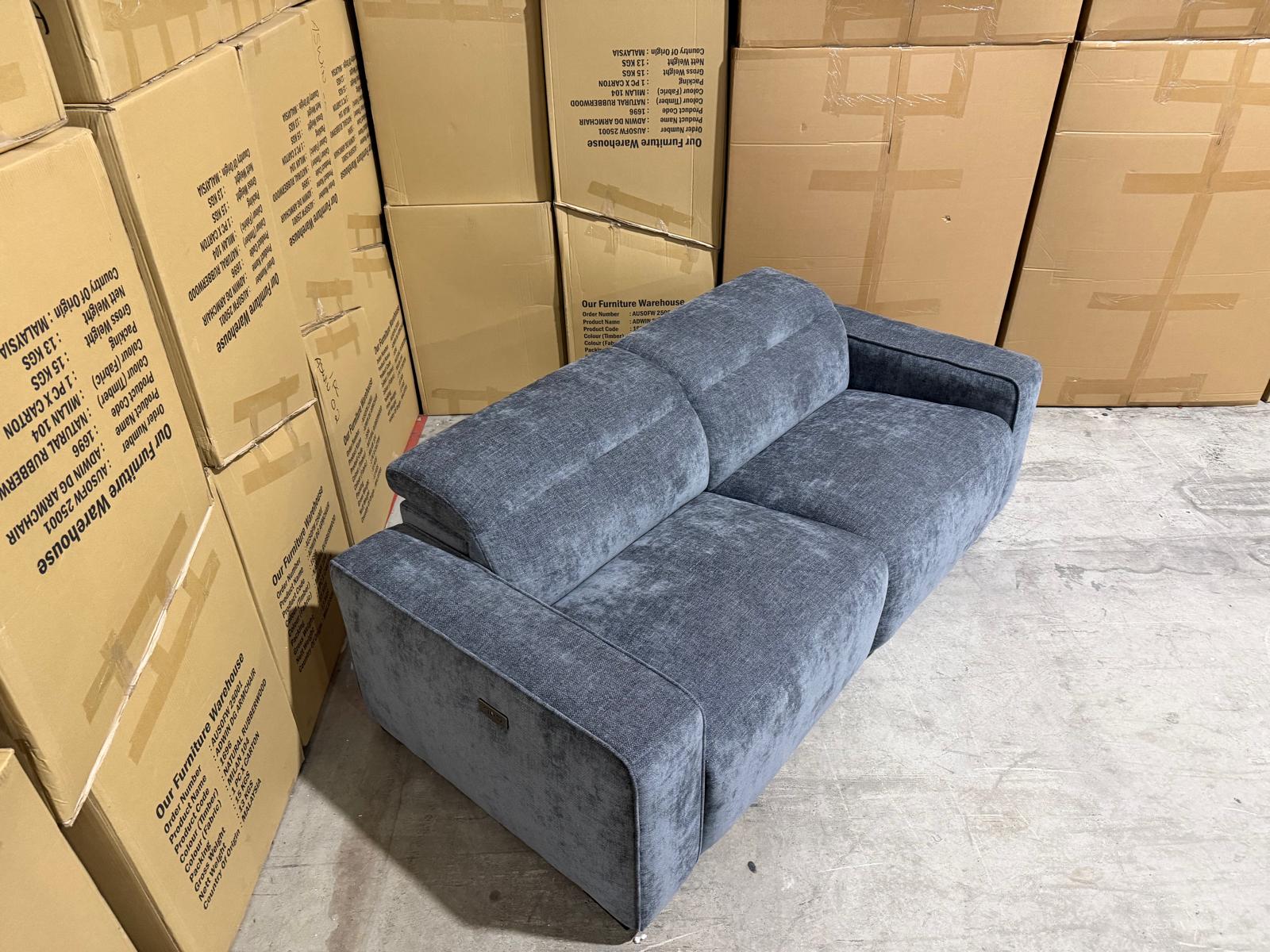 Watford 3 + 2 Electric Recliners in Dark Grey
