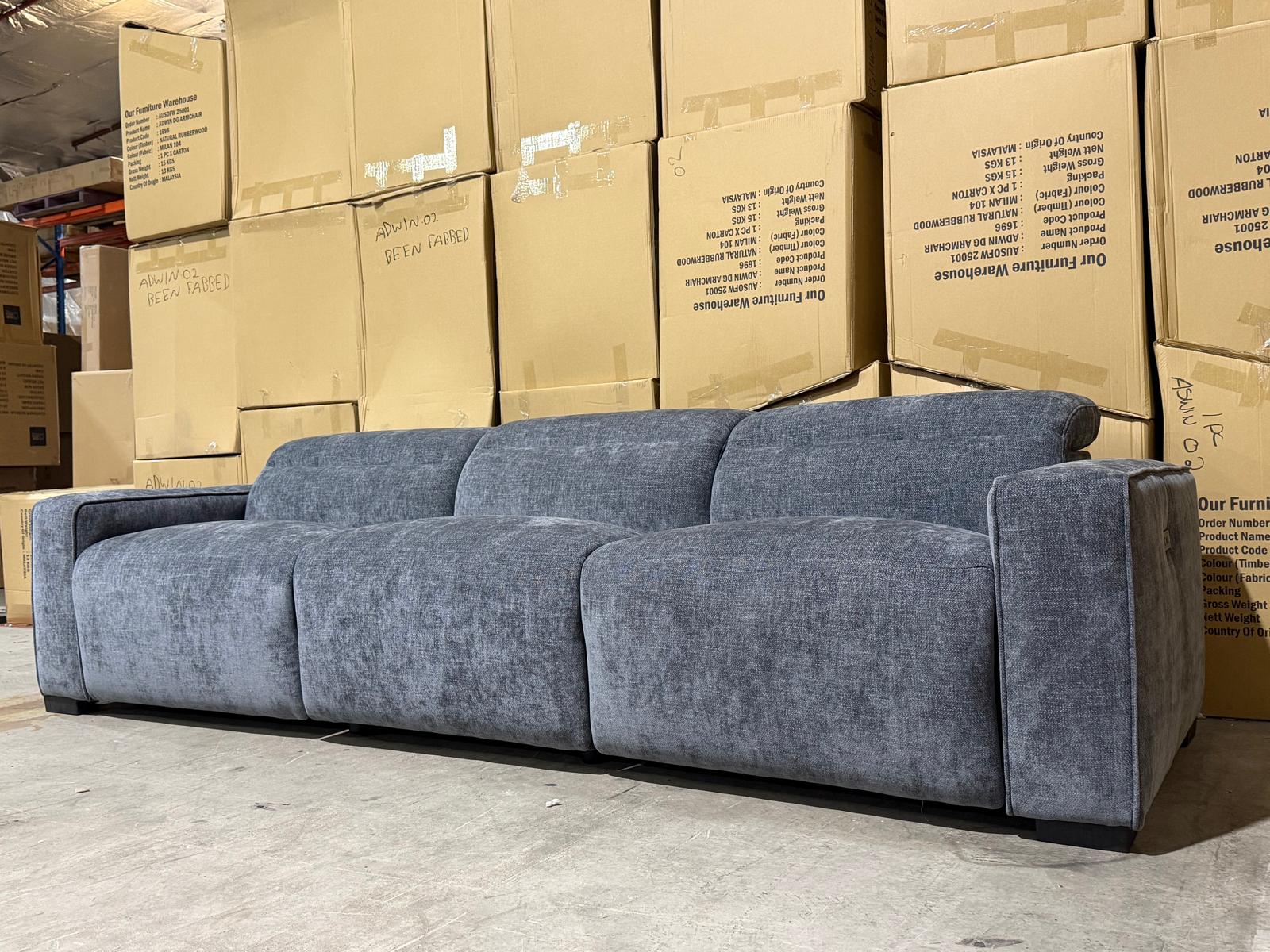 Watford 3 + 2 Electric Recliners in Dark Grey