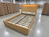 Nashville King Size Bed With Gas Lift Storage In Tassie Oak