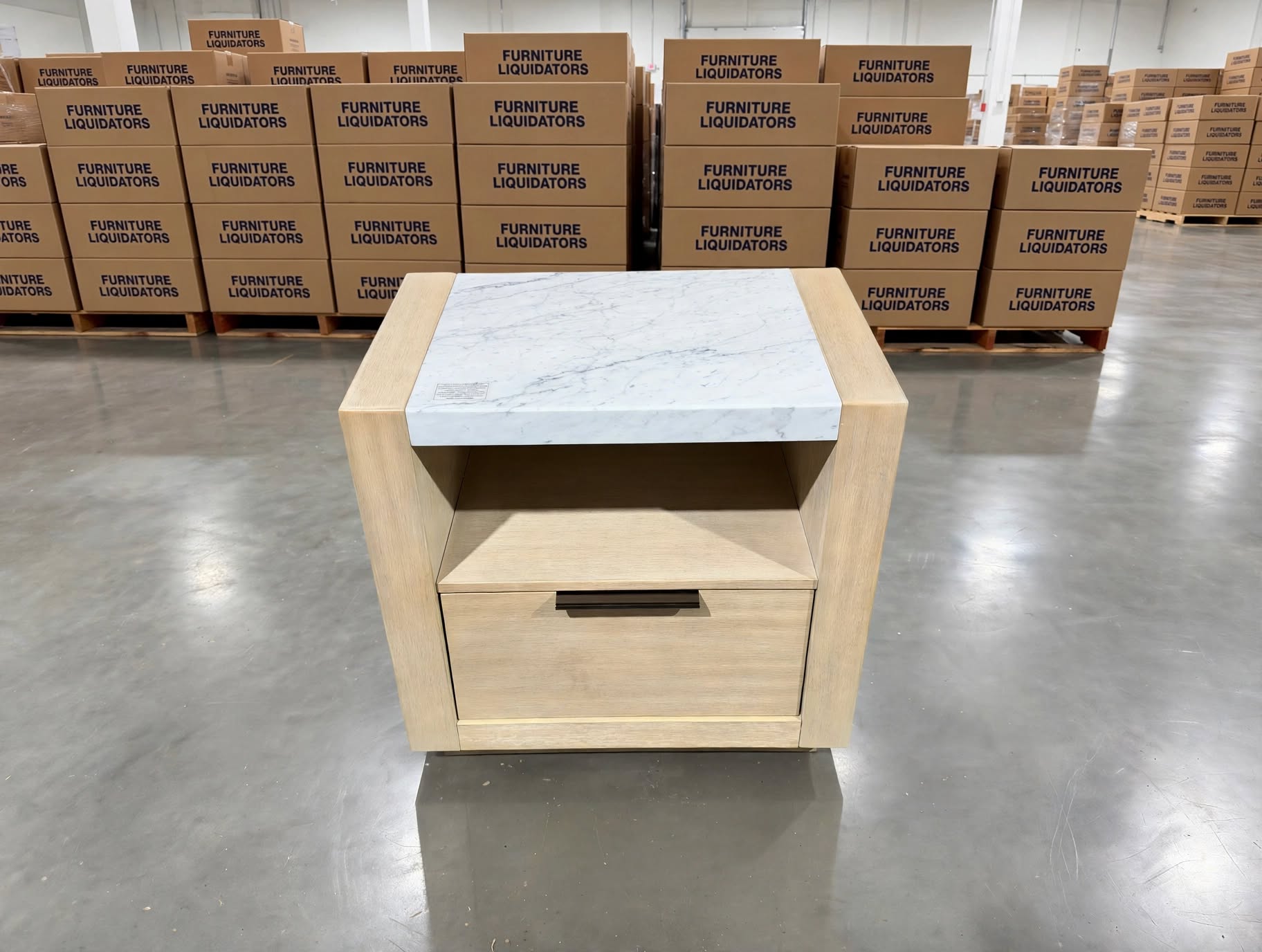 Lennox Bed Side Chest With Marble Top