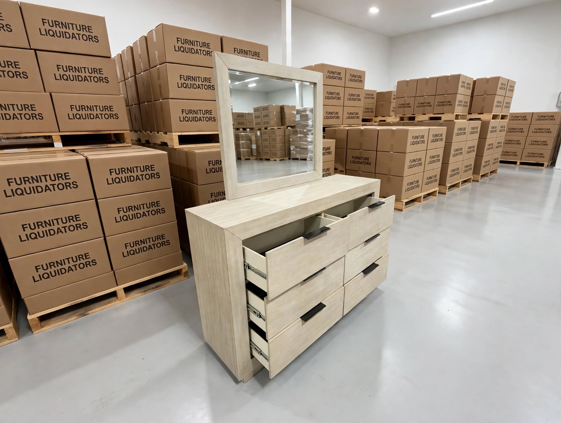 Lennox Dressing Table Inc Mirror