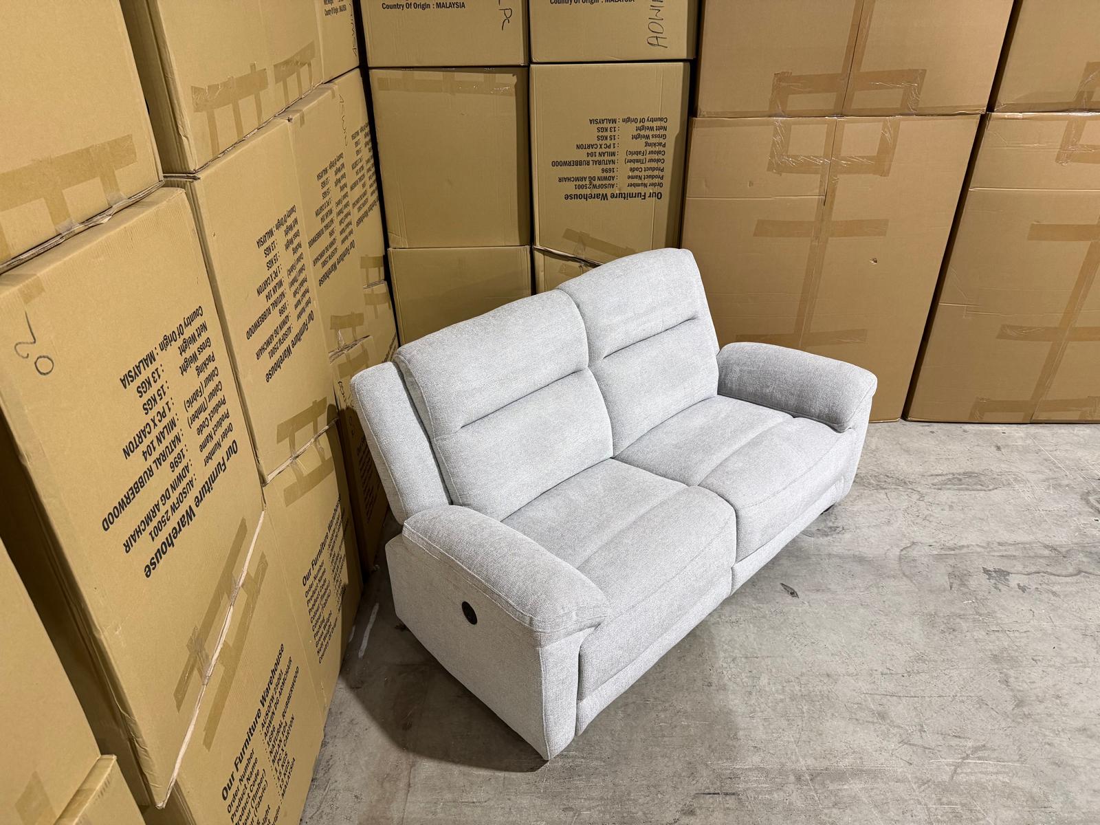 Pilot 3+2 Electric Recliners in Fifty Shades