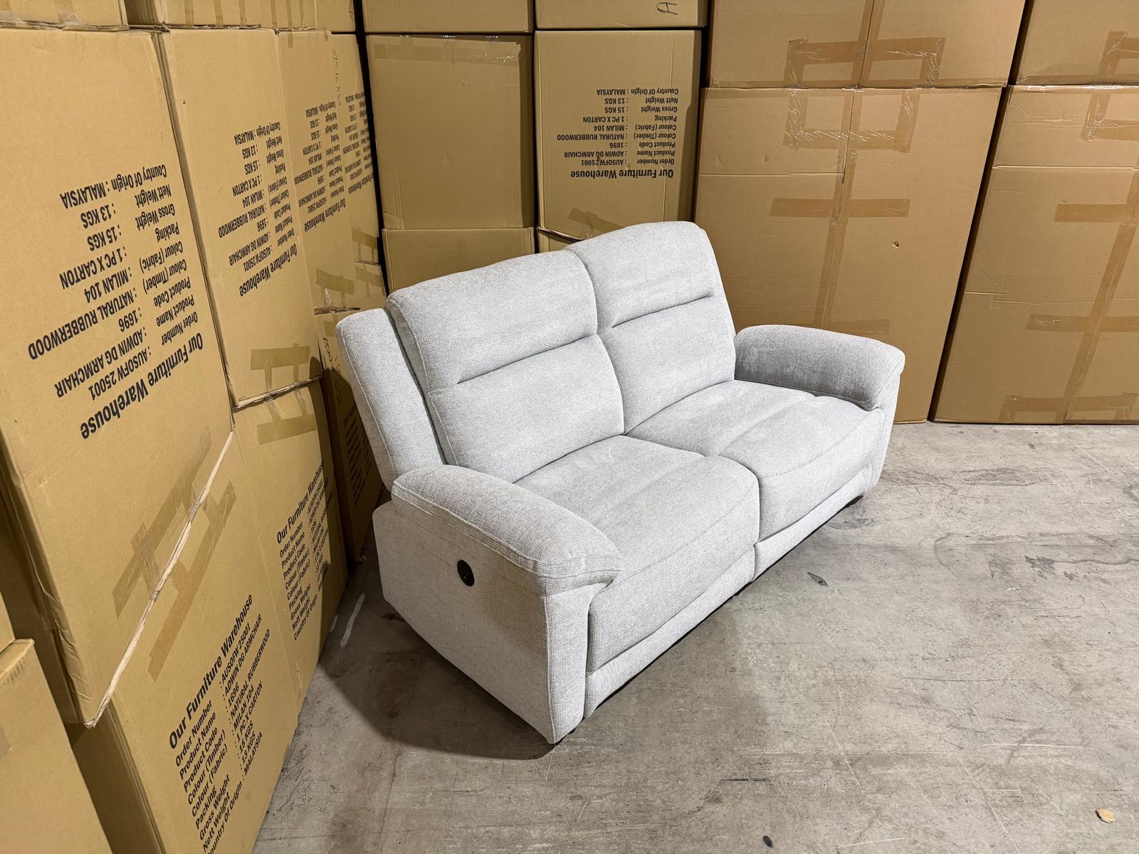 Pilot 3+2 Electric Recliners in Fifty Shades