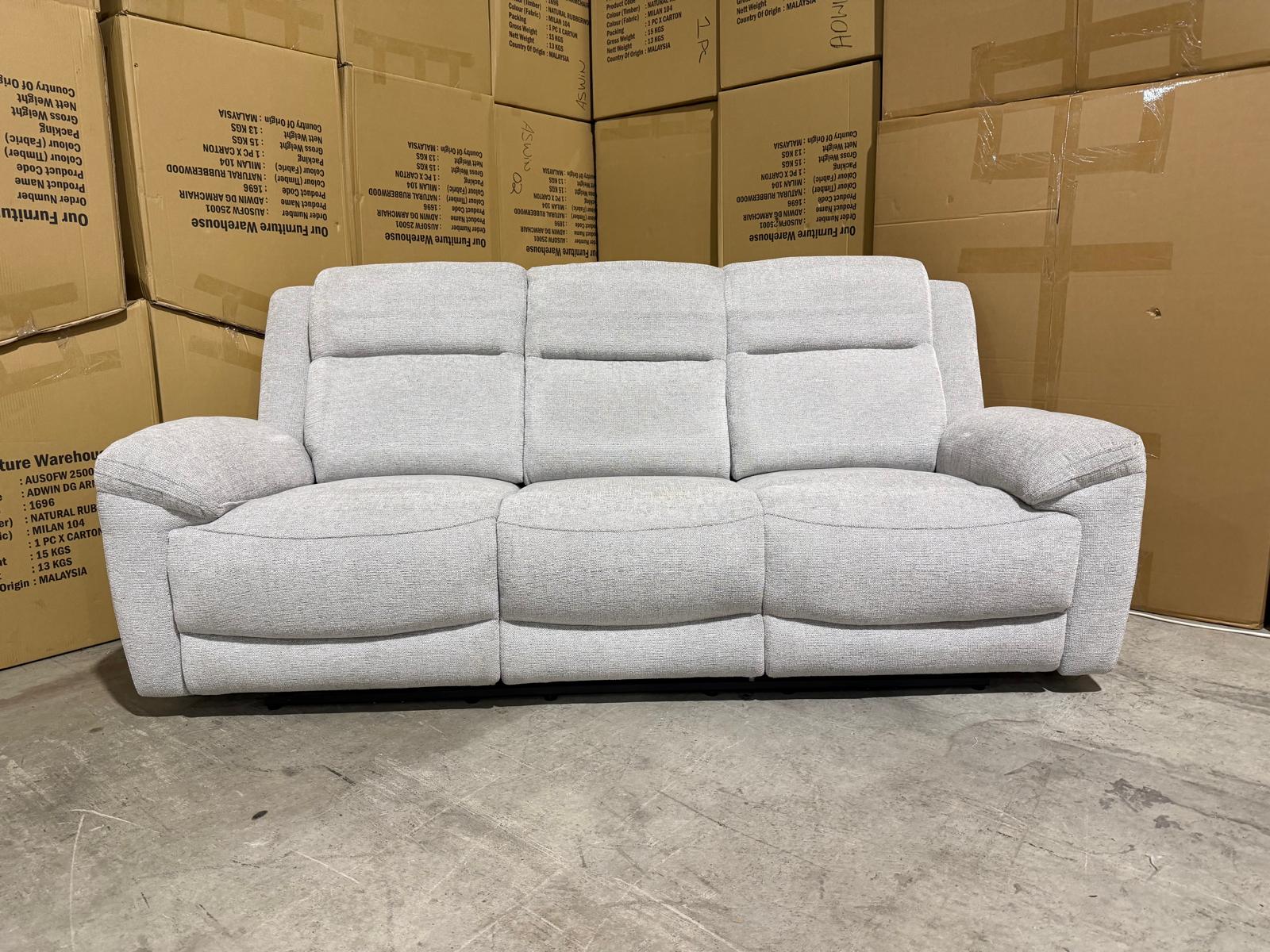 Pilot 3+1+1 Electric Recliners In Fifty Shades