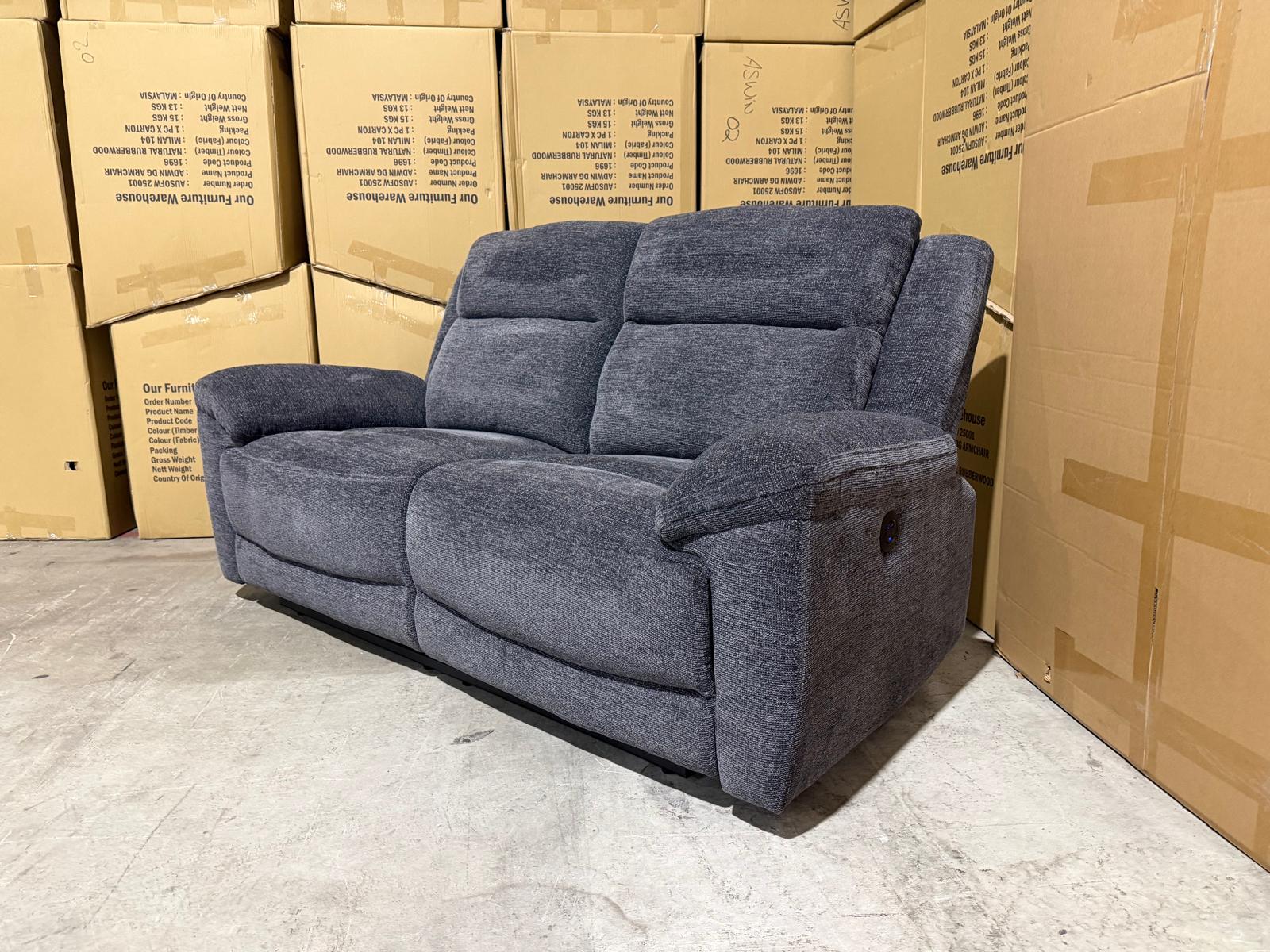 Pilot 3+2 Electric Recliners in Licorice