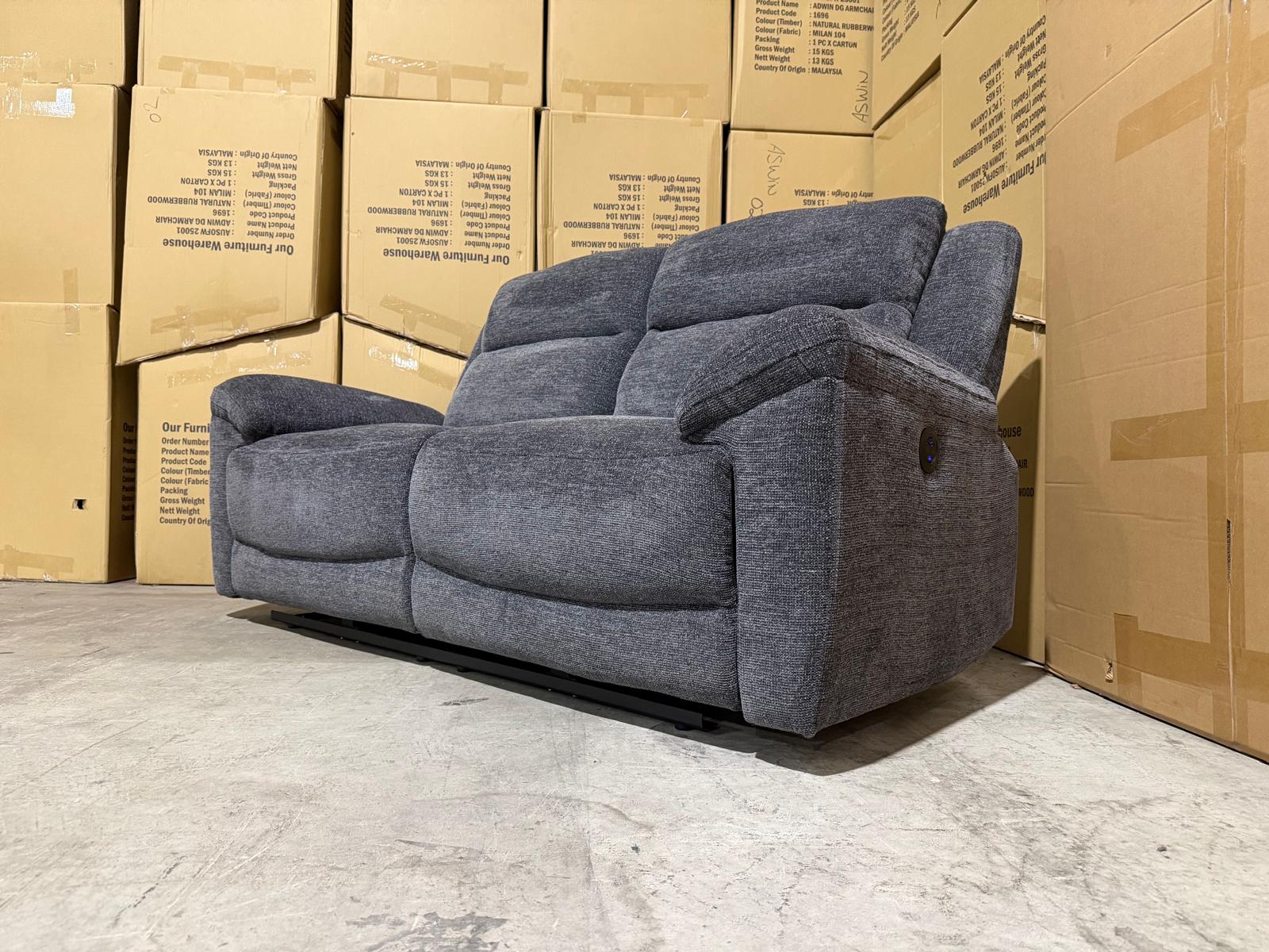 Pilot 2+1+1 Electric Recliners in Licorice