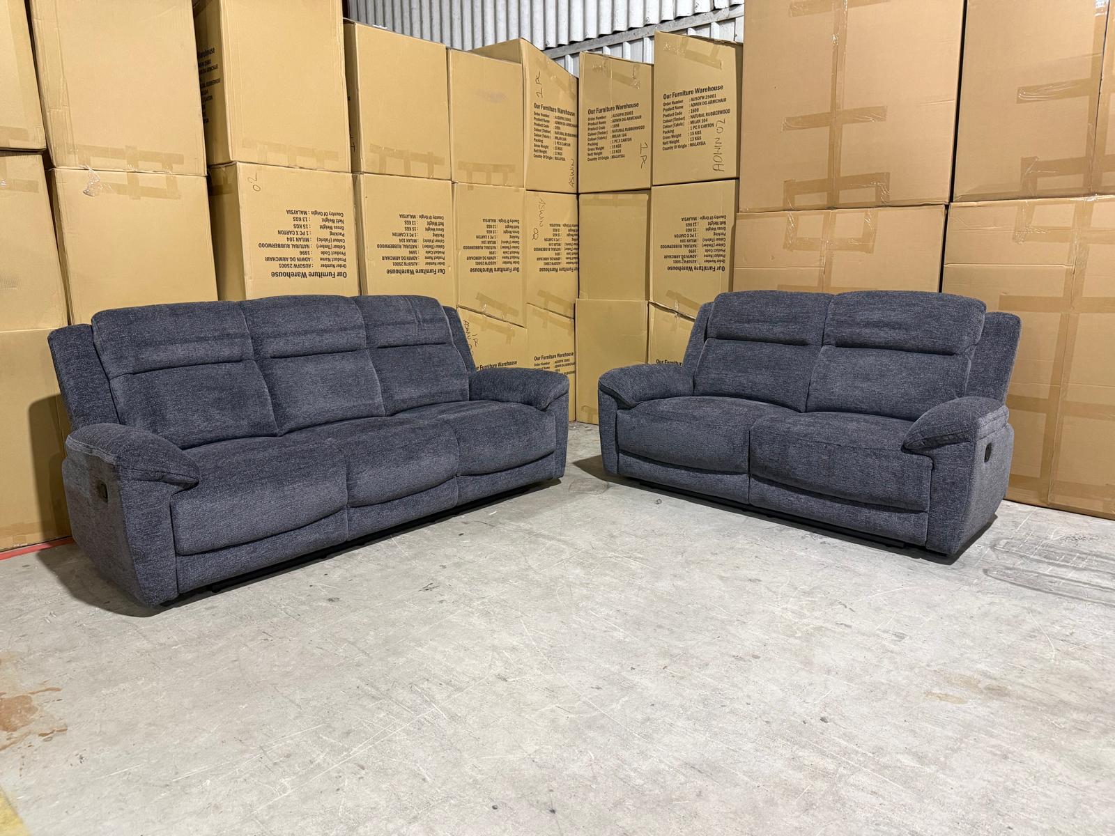Pilot 3+2 Manual Recliners in Licorice