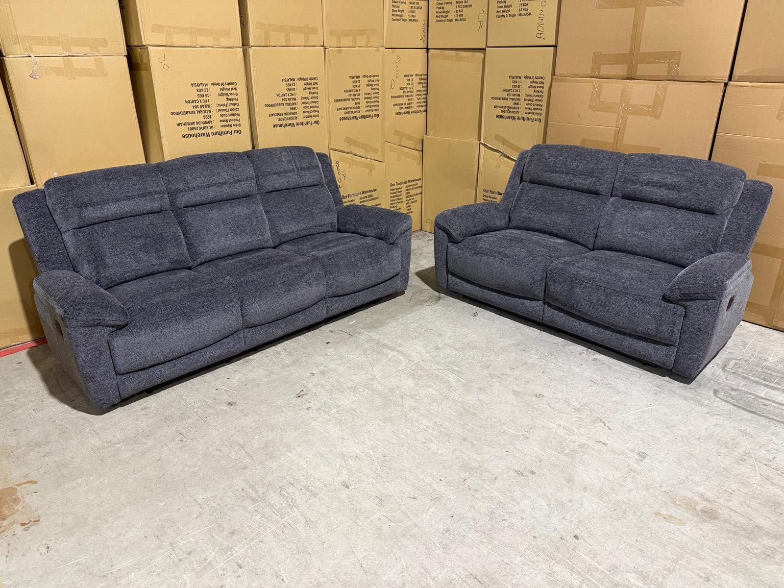 Pilot 3+2 Manual Recliners in Licorice