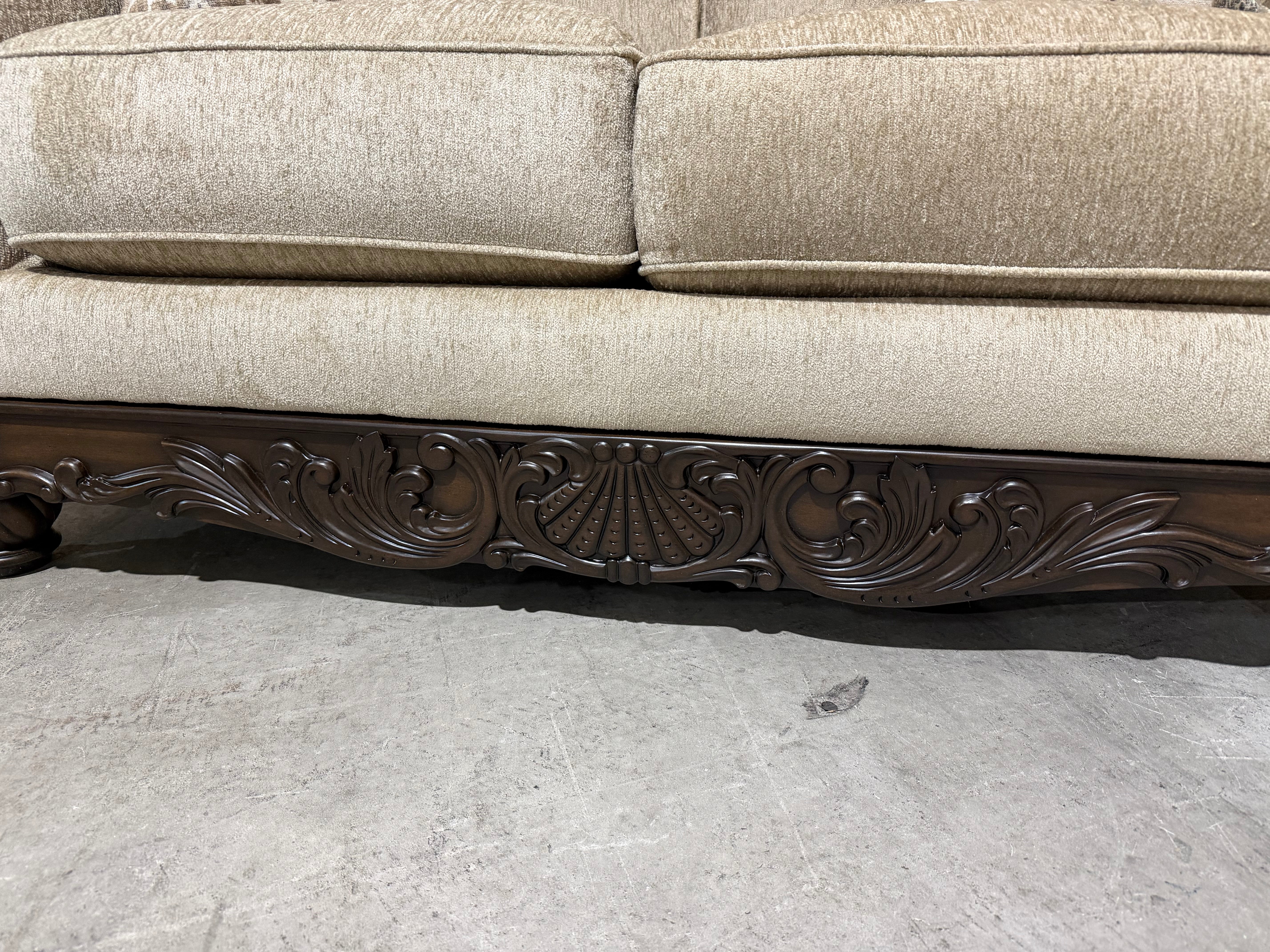Stirling 2 Seater Sofa Including Scatter Cushions in Taupe