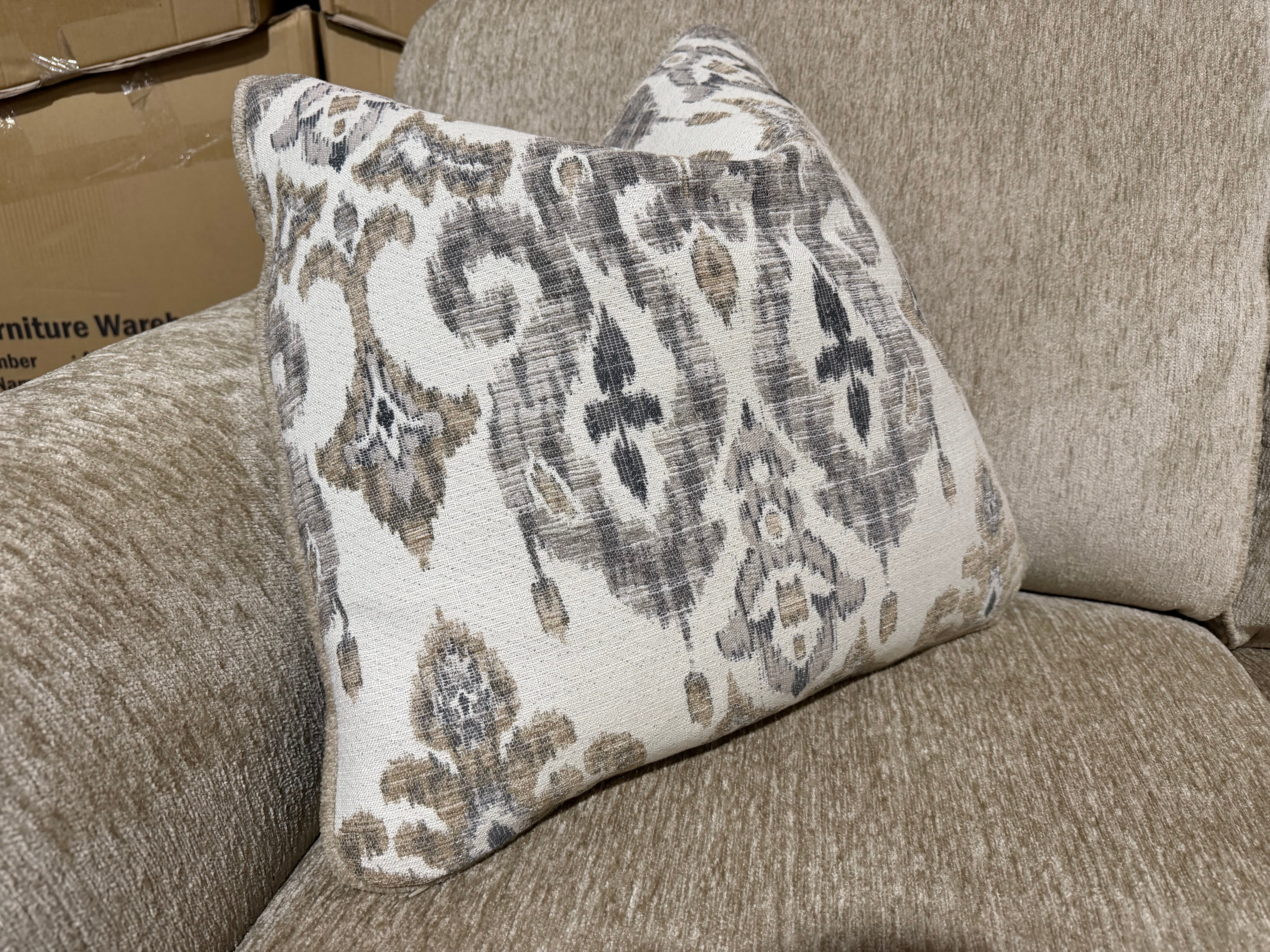 Stirling 2 Seater Sofa Including Scatter Cushions in Taupe