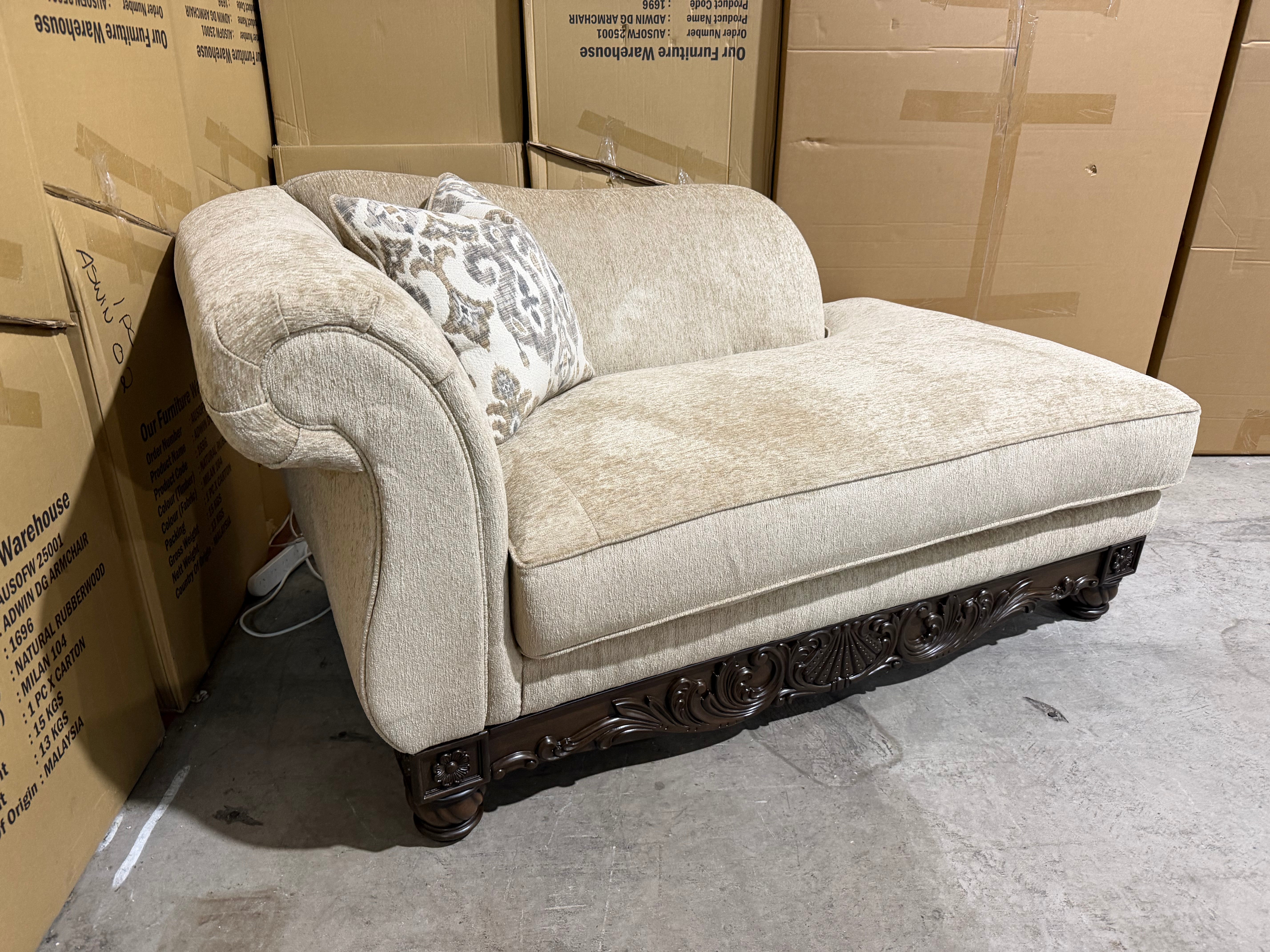 Stirling chaise Corner In Taupe