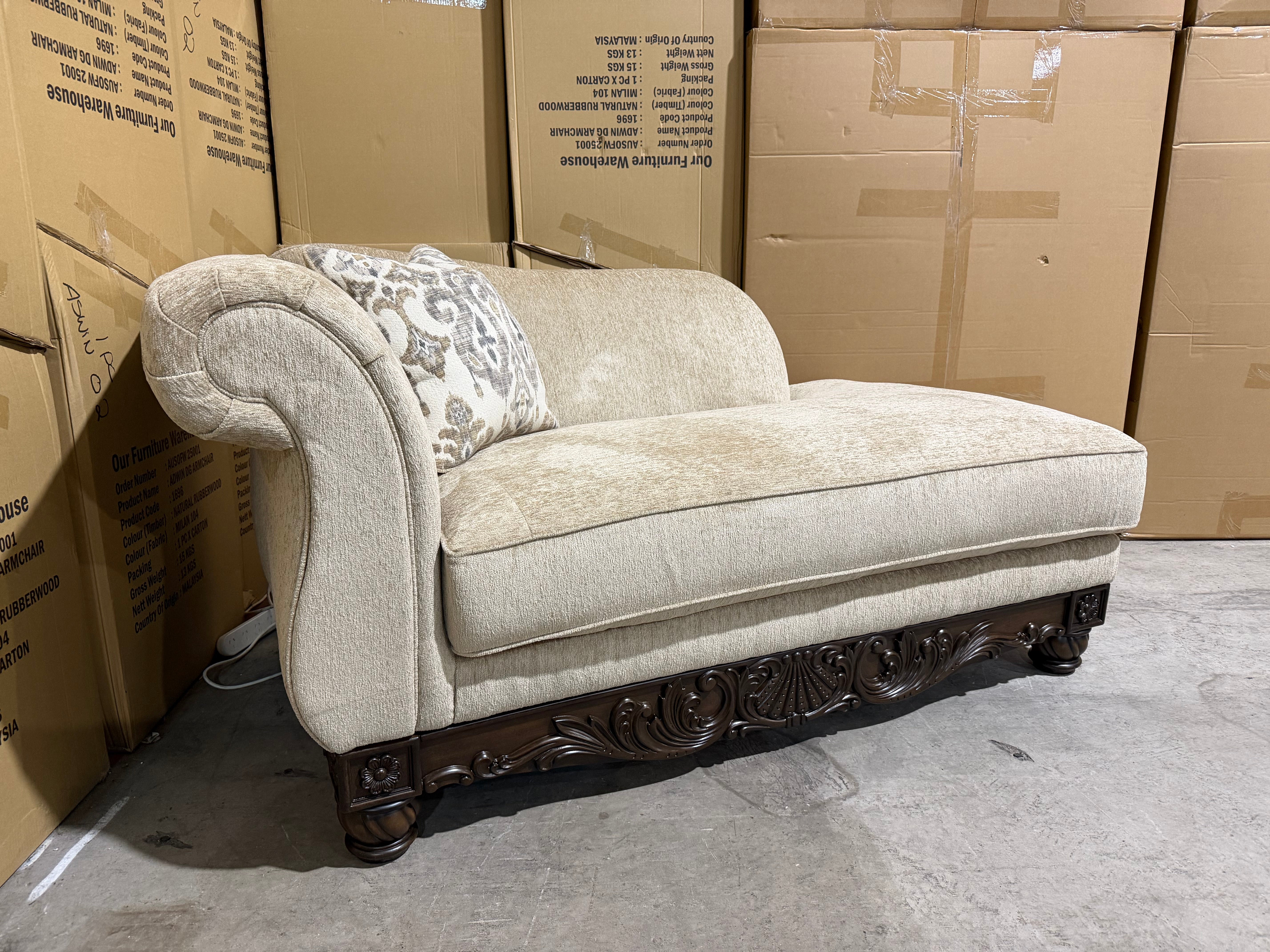 Stirling chaise Corner In Taupe