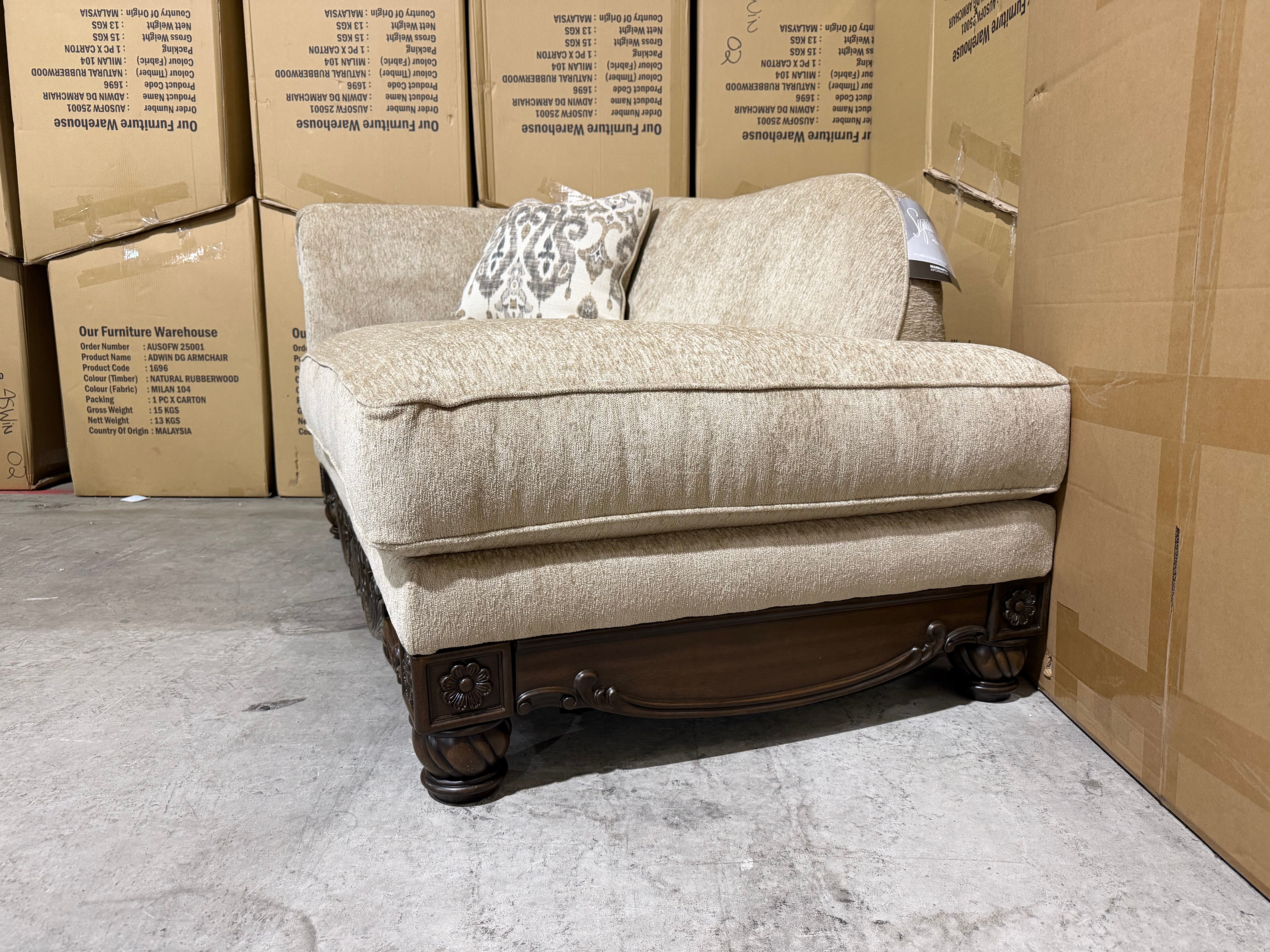 Stirling chaise Corner In Taupe